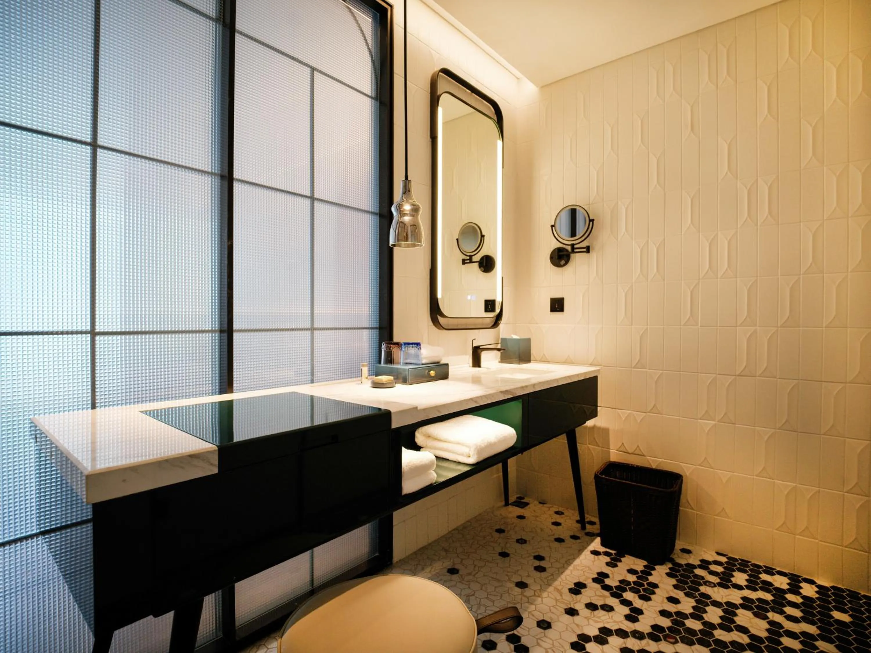 Bathroom in Renaissance Qingdao Hotel