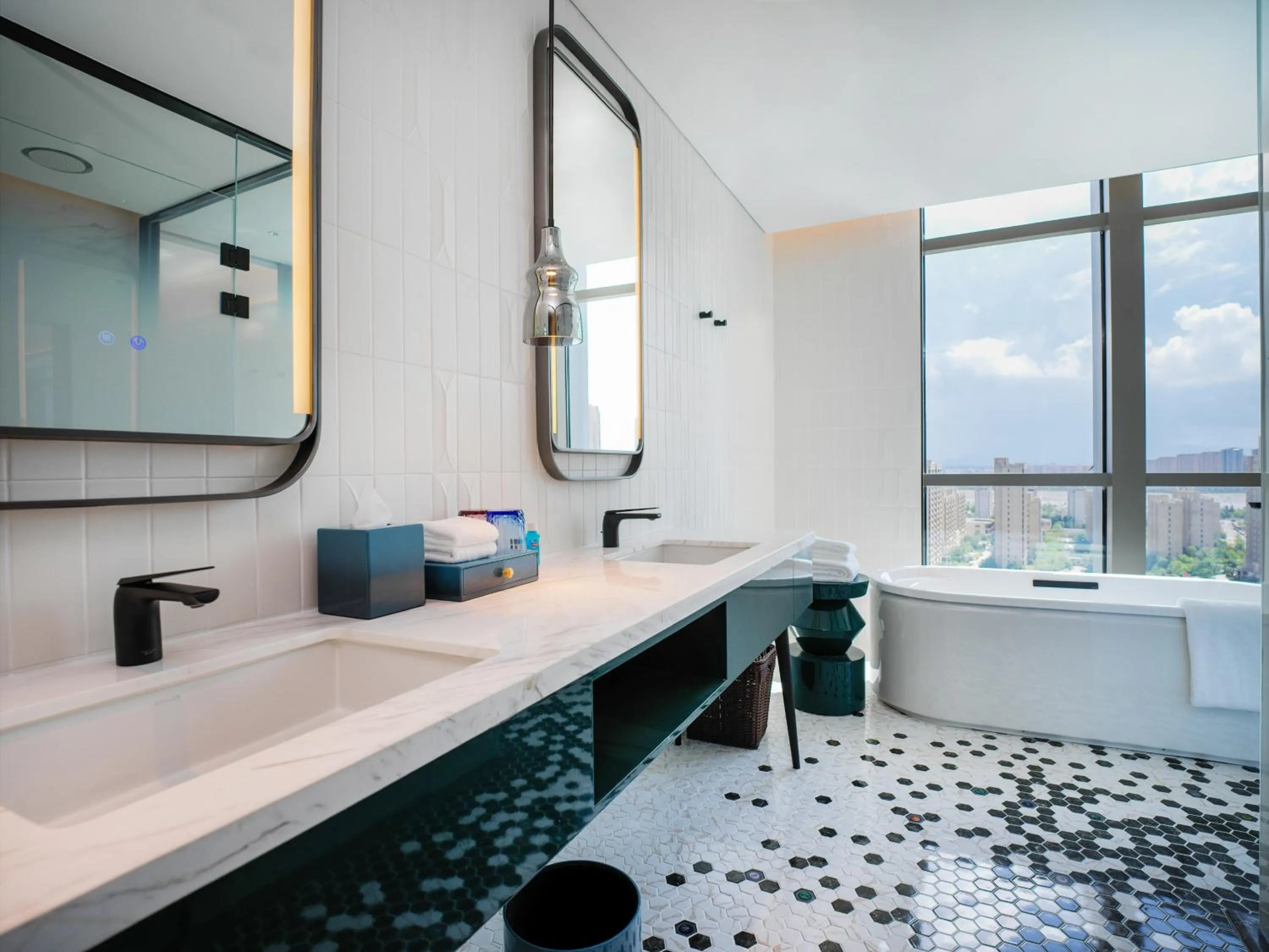 Bathroom in Renaissance Qingdao Hotel