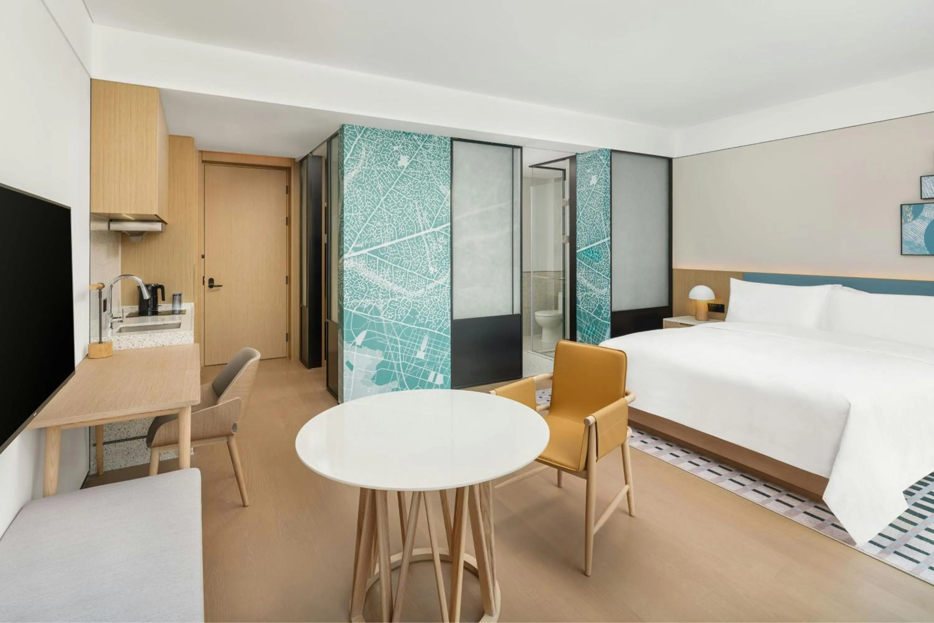 Photo of the whole room, Bed in Element Qingdao