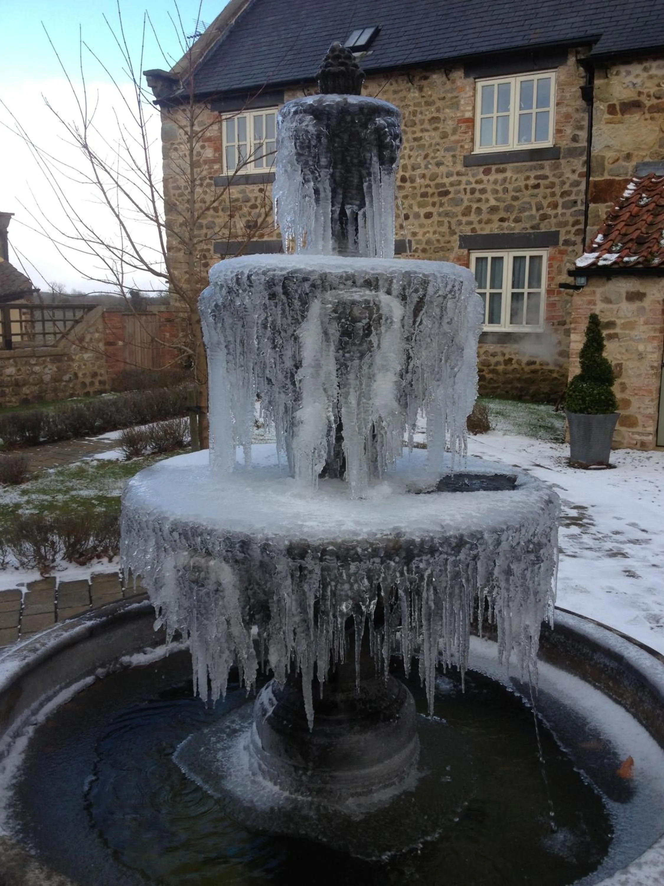 Garden view in The Old Coach House