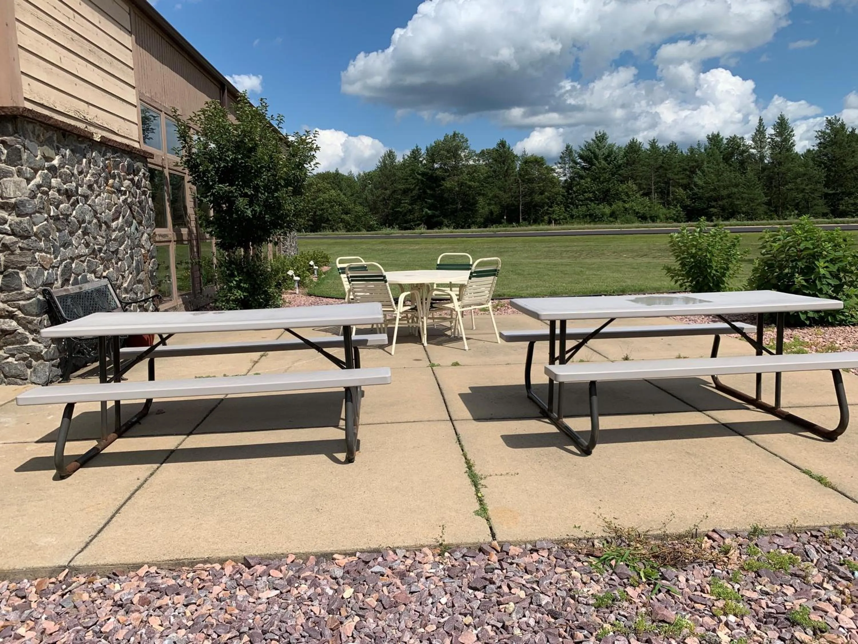 Patio in AmericInn by Wyndham Black River Falls I-94 on ATV Trail