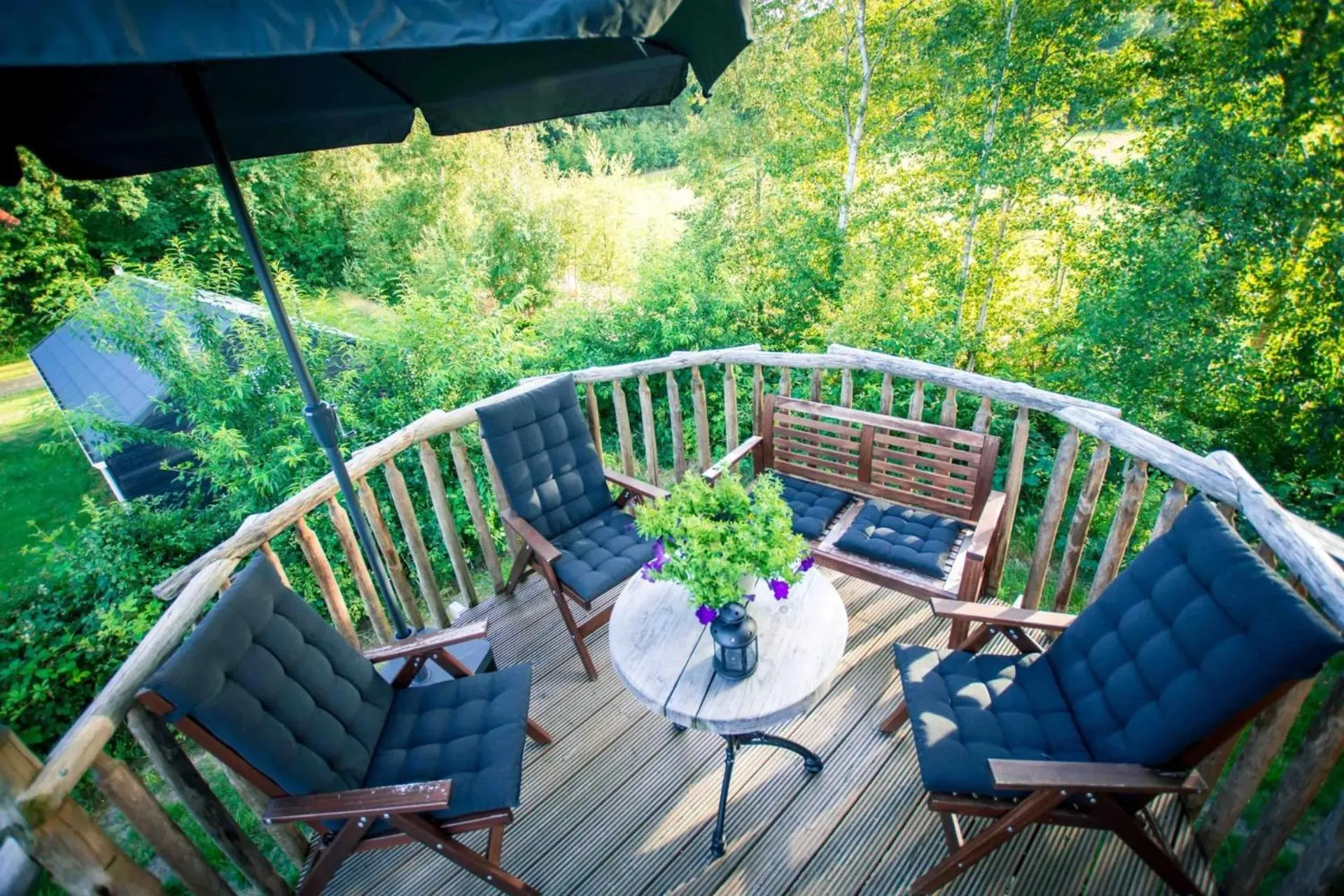 Balcony/Terrace in Recreatiepark de Vossenburcht IJhorst