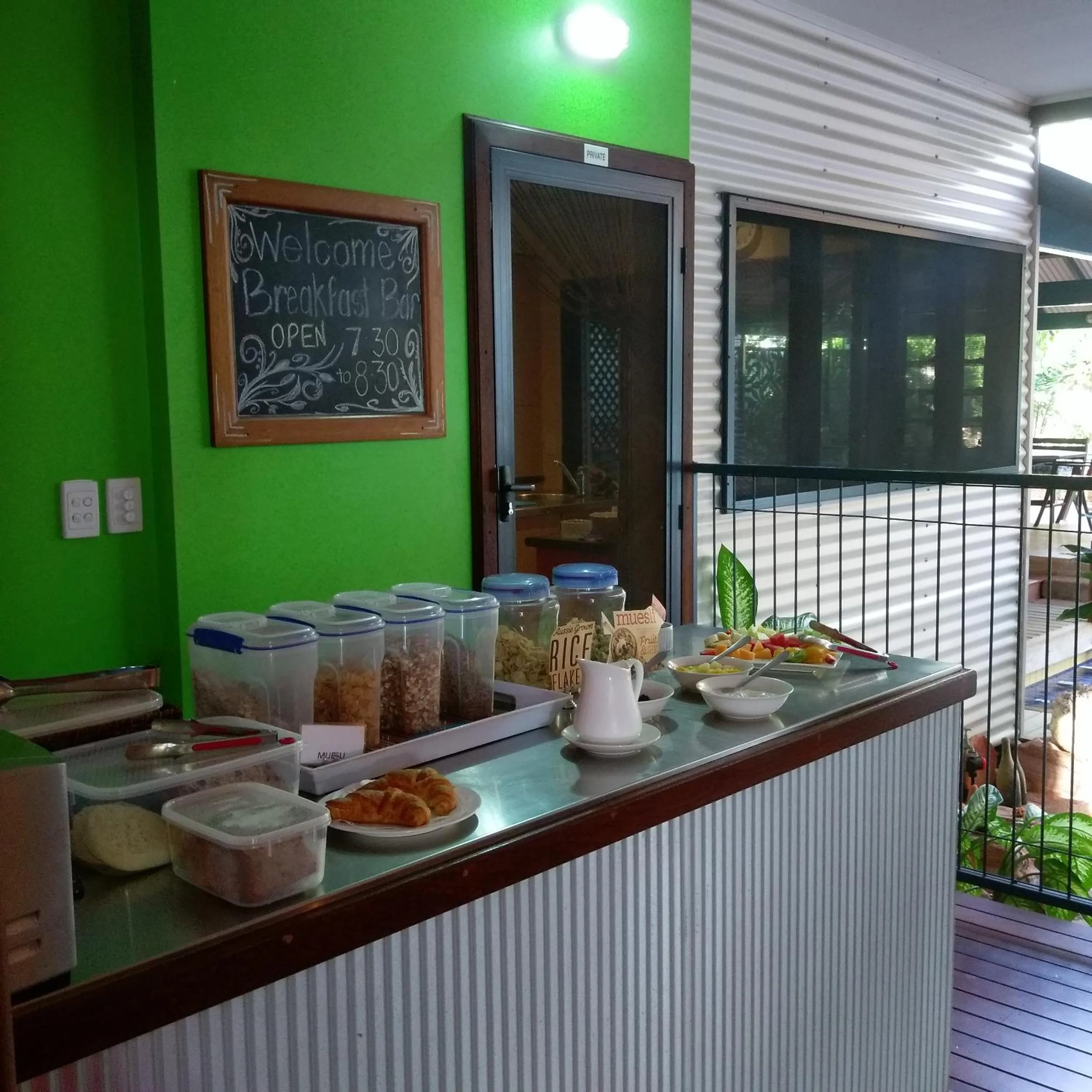 Continental breakfast in The Courthouse Bed & Breakfast