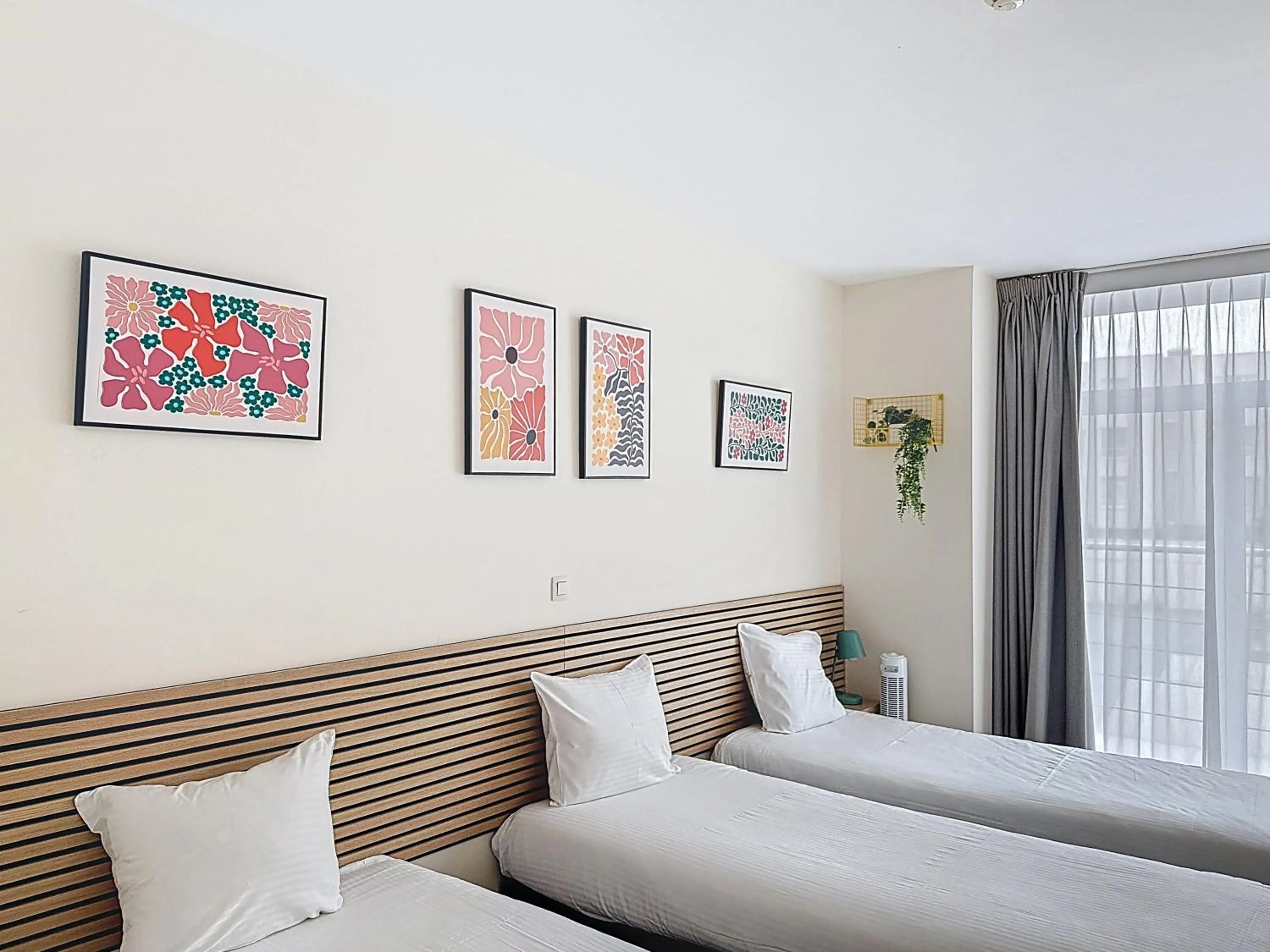 Bed in Slina Hotel Brussels