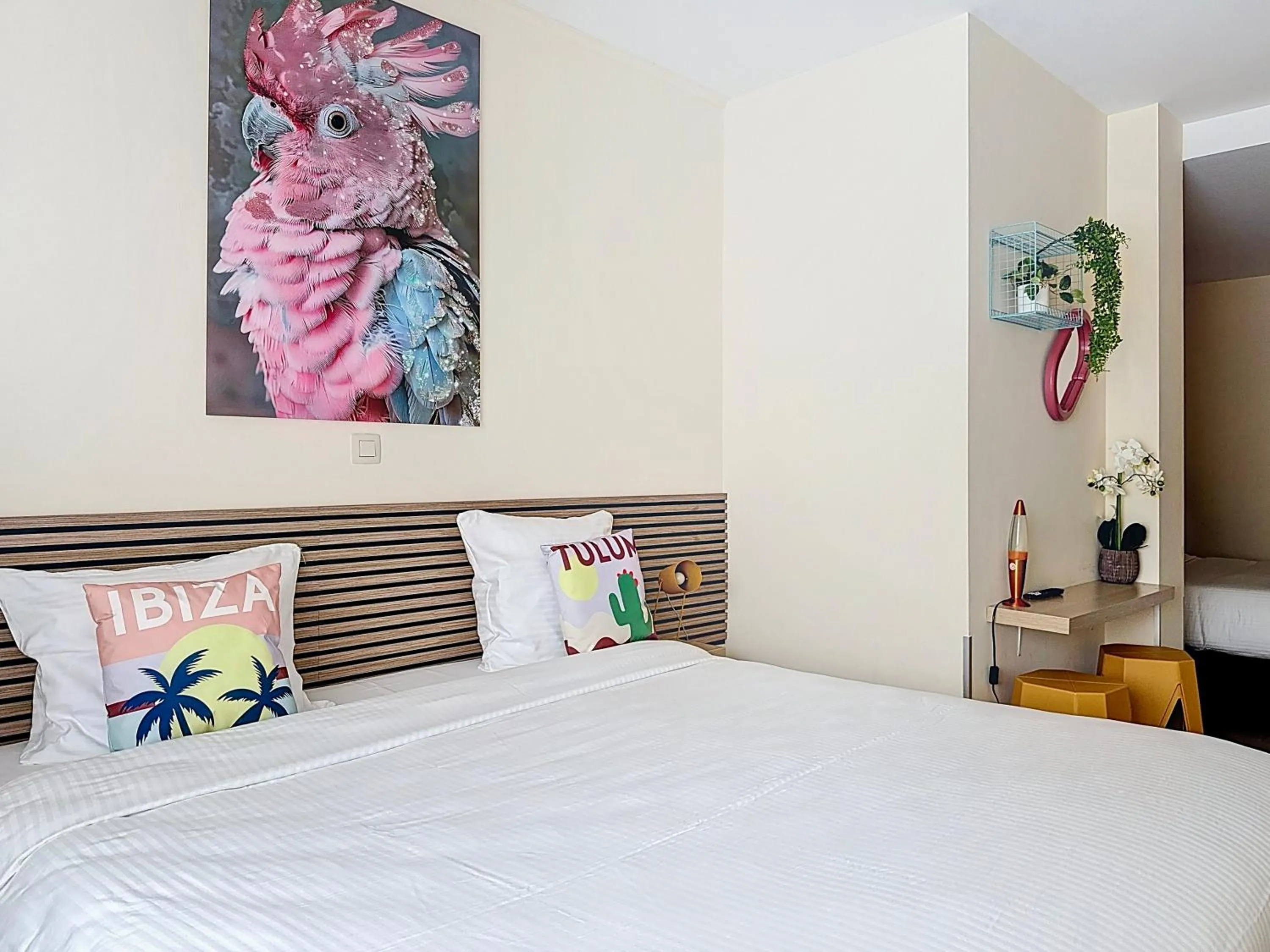 Bed in Slina Hotel Brussels