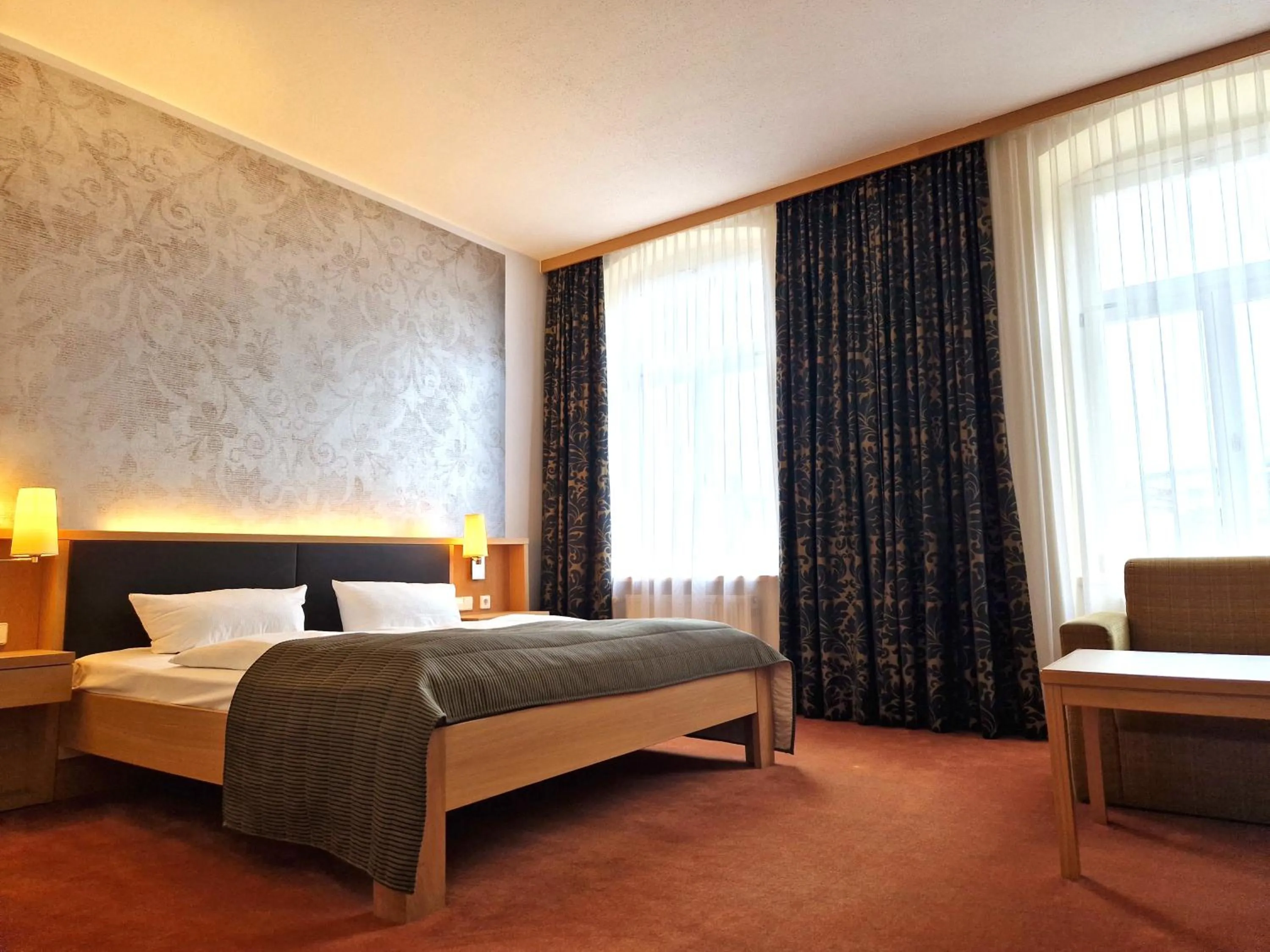 Photo of the whole room, Bed in Hotel Lindenhof Bad Schandau