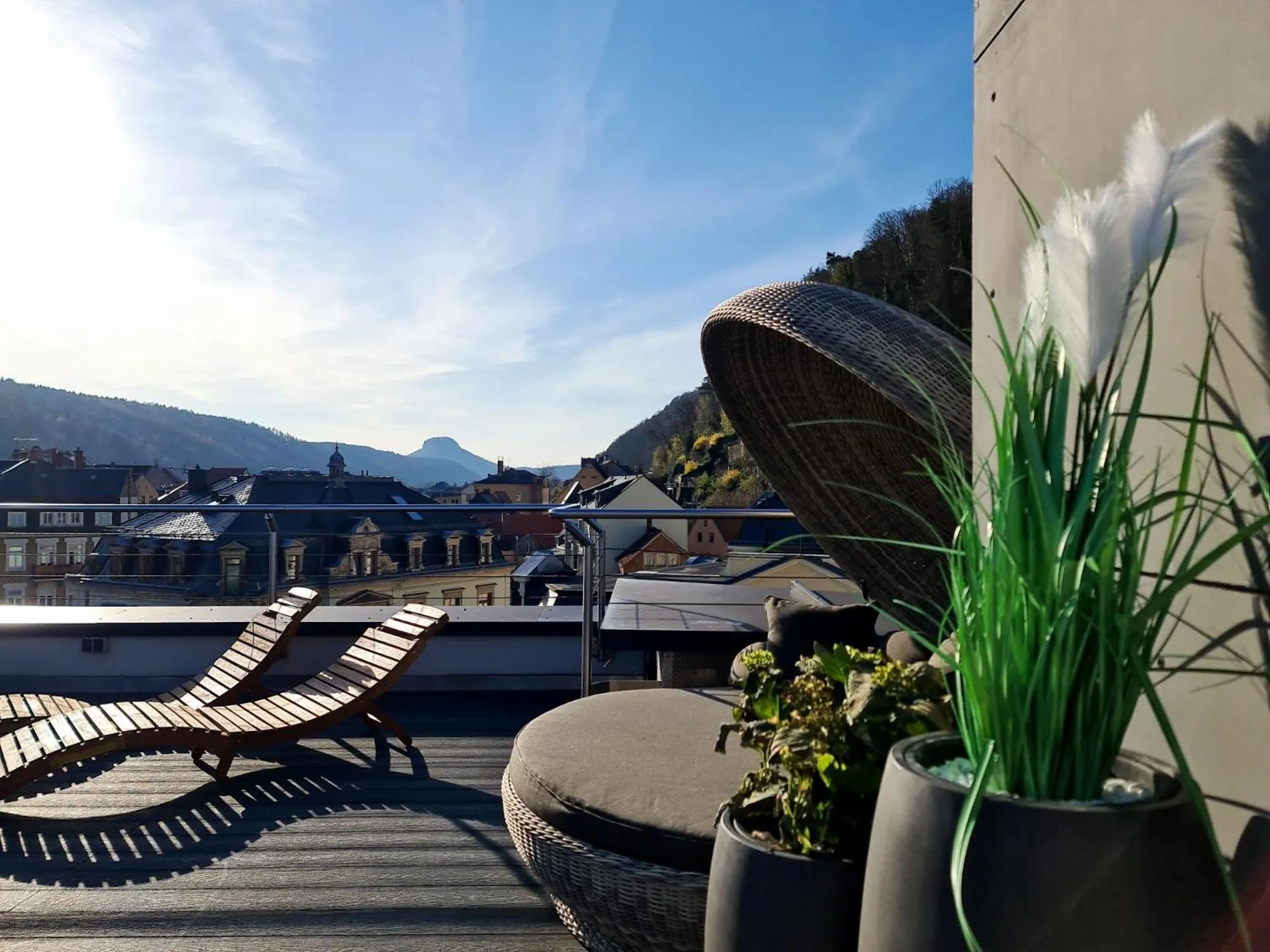 Balcony/Terrace in Hotel Lindenhof Bad Schandau