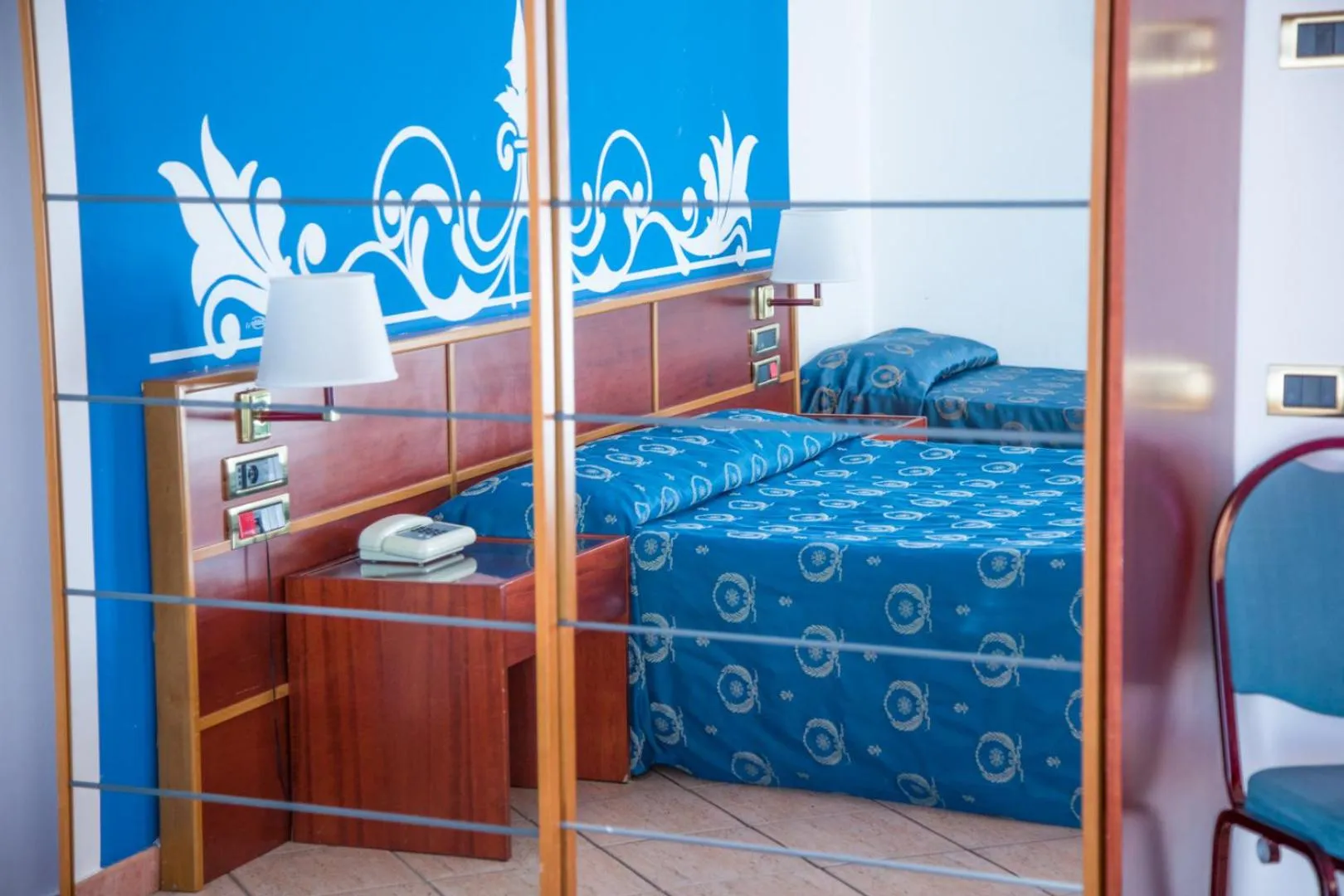 Bed in Assinos Palace Hotel