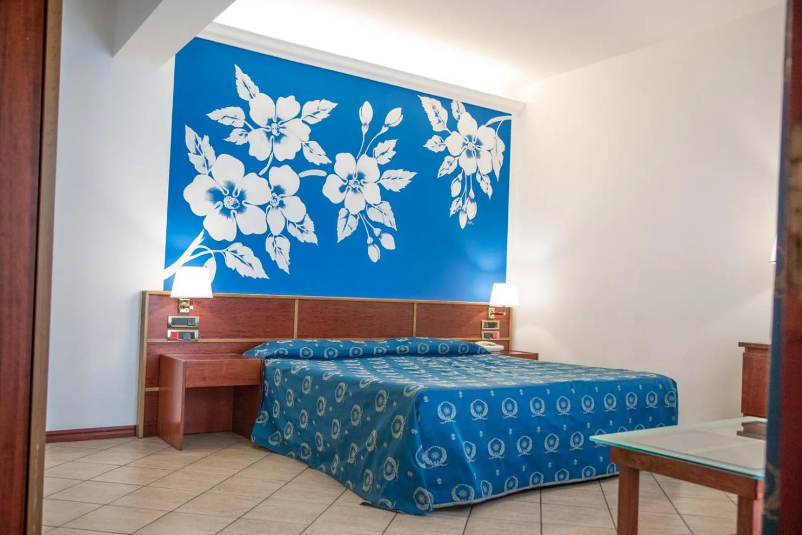 Bed in Assinos Palace Hotel