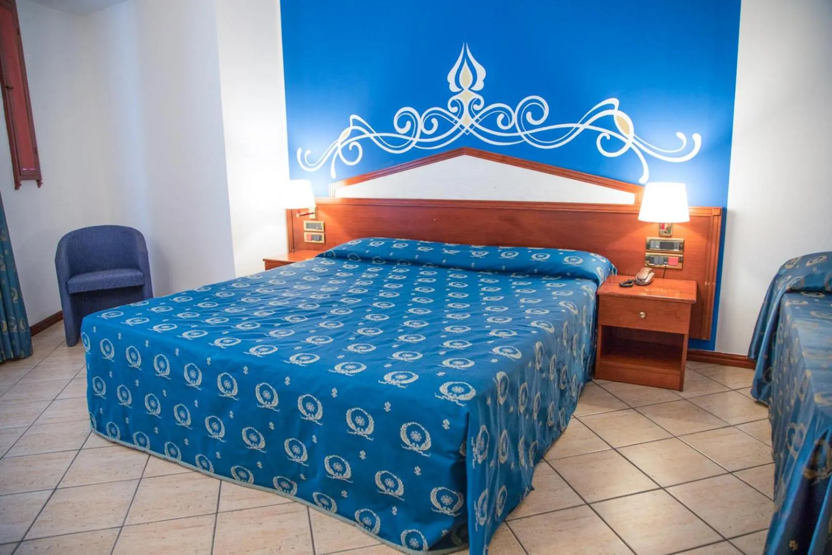 Bed in Assinos Palace Hotel