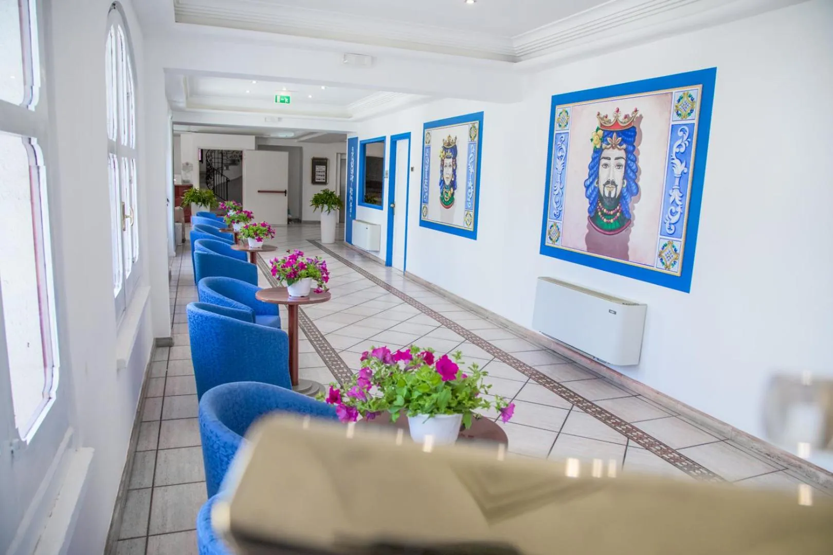 Decorative detail in Assinos Palace Hotel