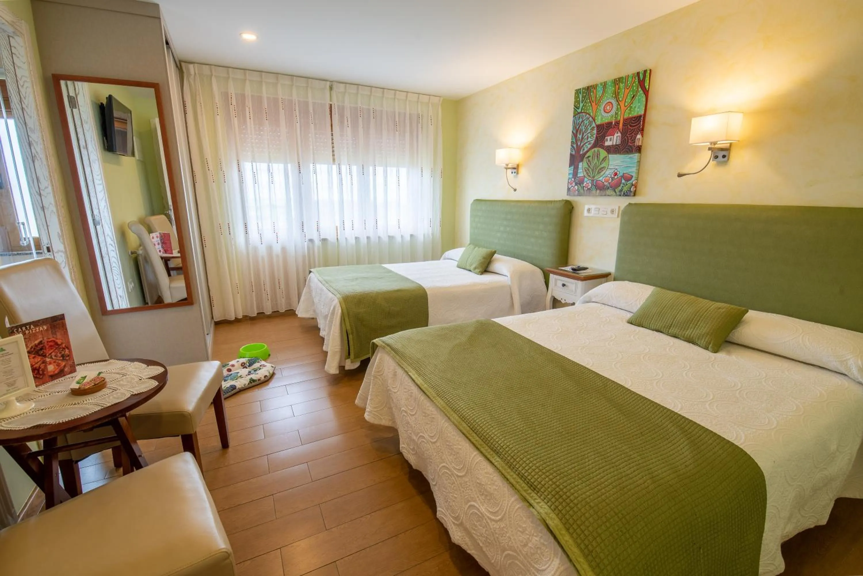 View (from property/room), Bed in Hotel el Pinar