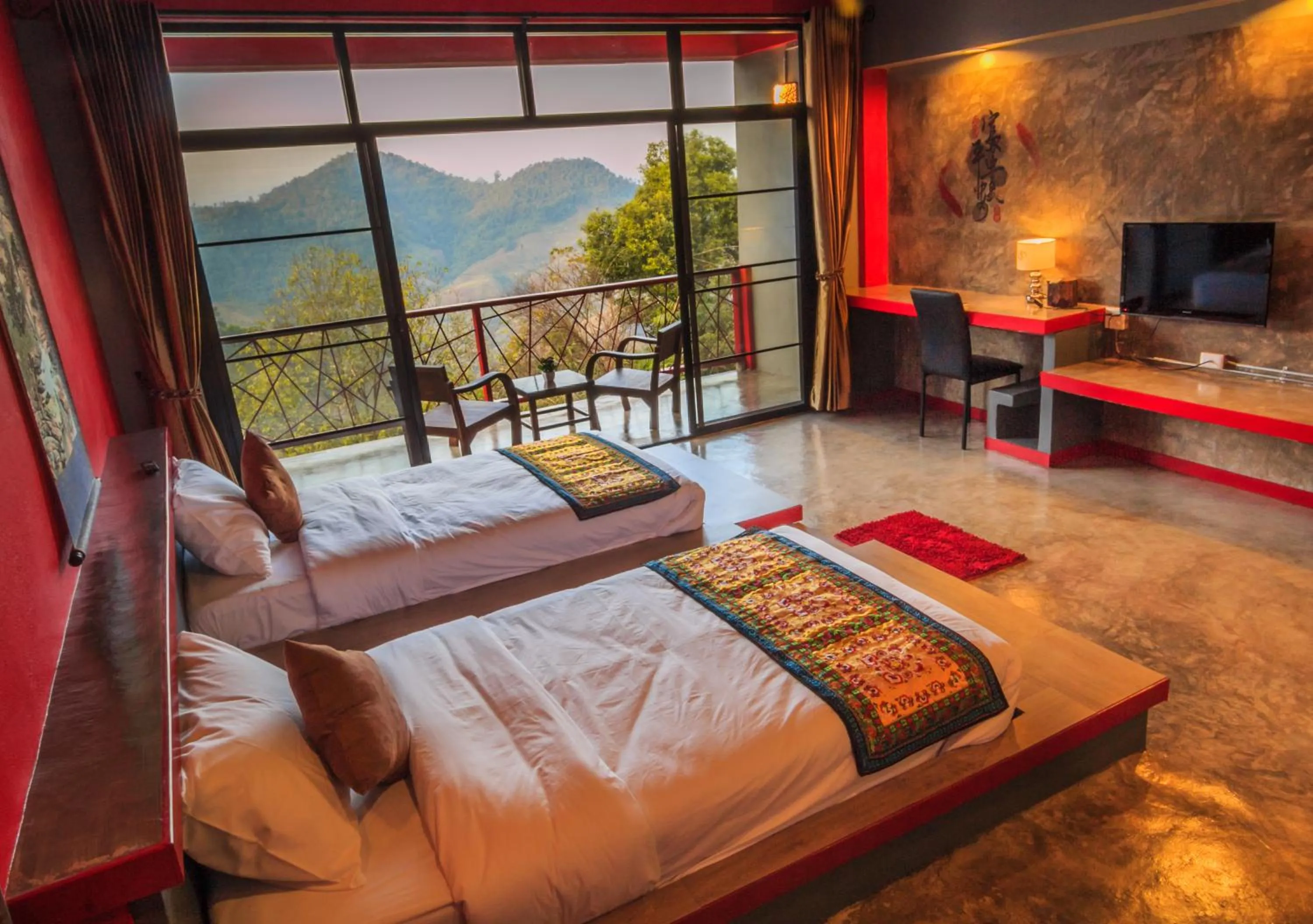 Bedroom, Bed in Wang Put Tan Boutique House