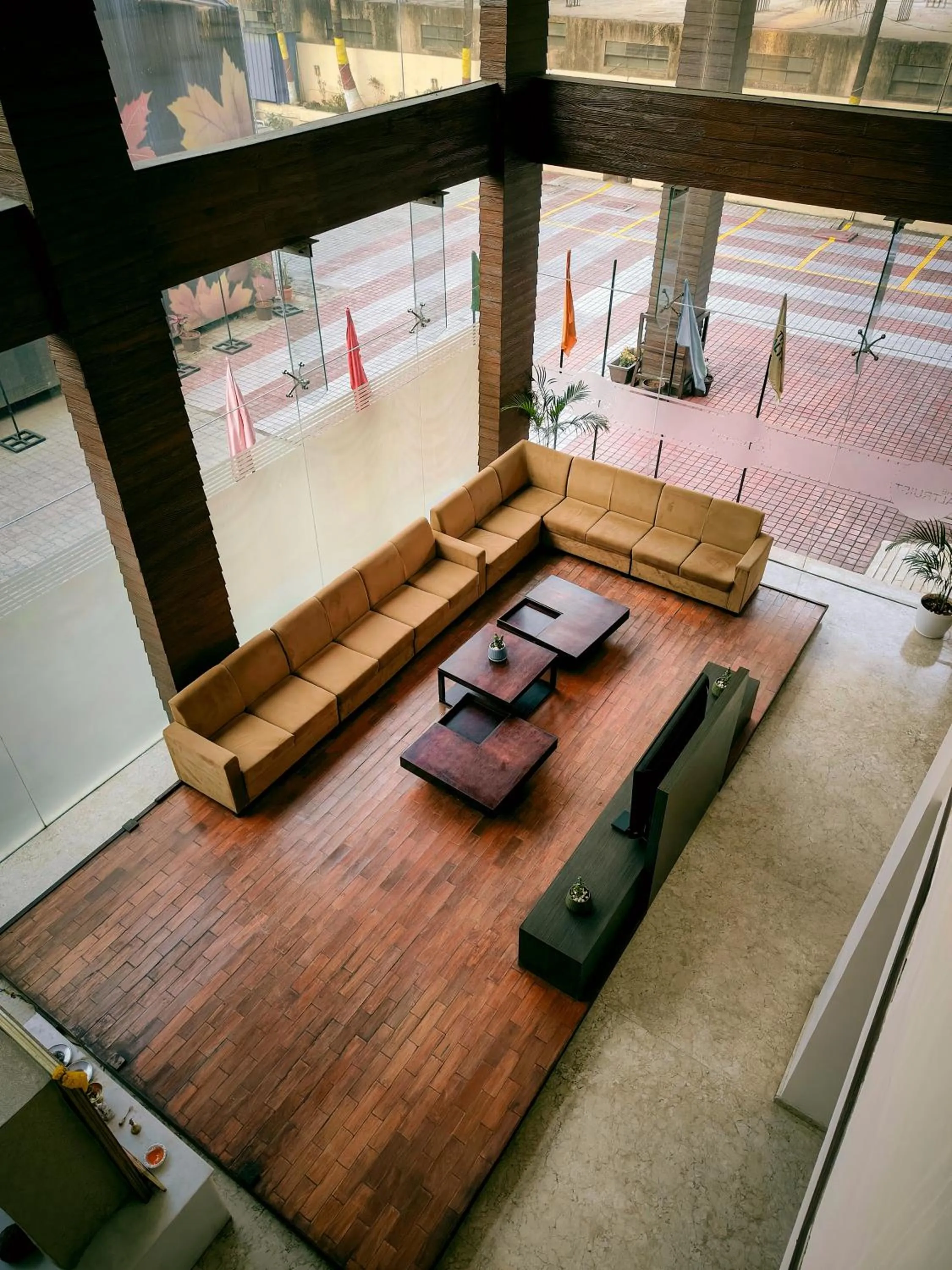 Seating area in The Altruist Hotel Kharadi