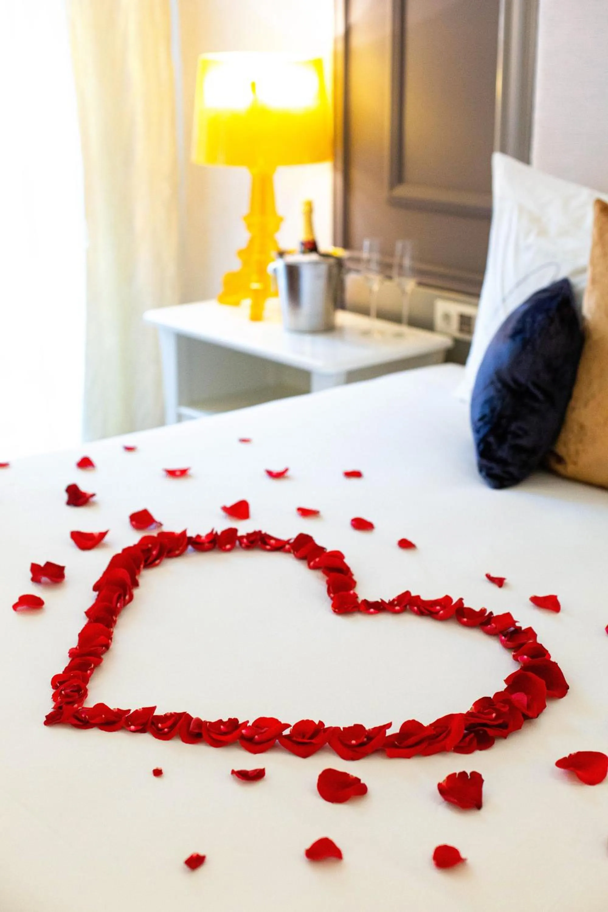 Decorative detail, Bed in Aria Hotel Budapest by Library Hotel Collection