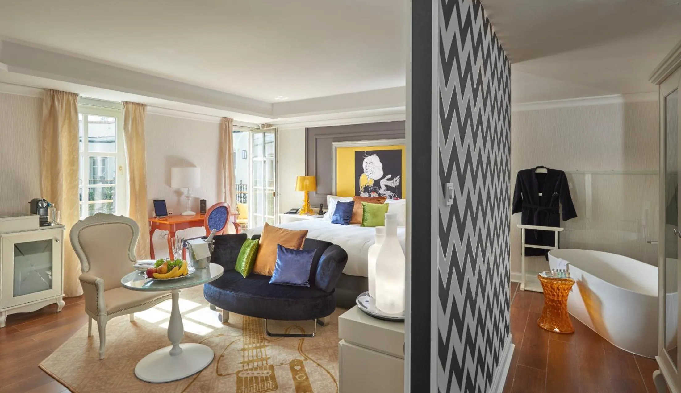 Bedroom in Aria Hotel Budapest by Library Hotel Collection