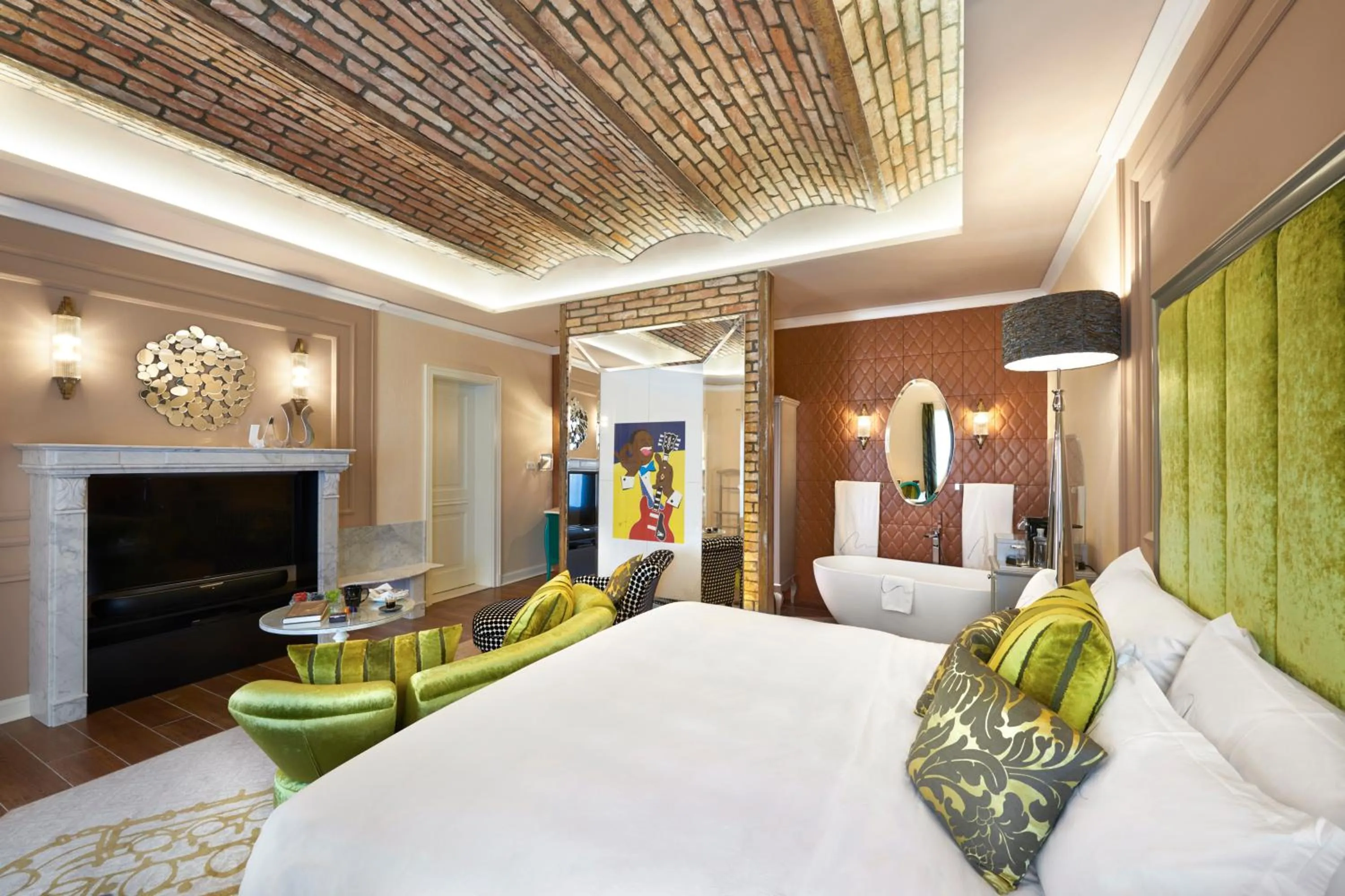 Photo of the whole room, Bed in Aria Hotel Budapest by Library Hotel Collection