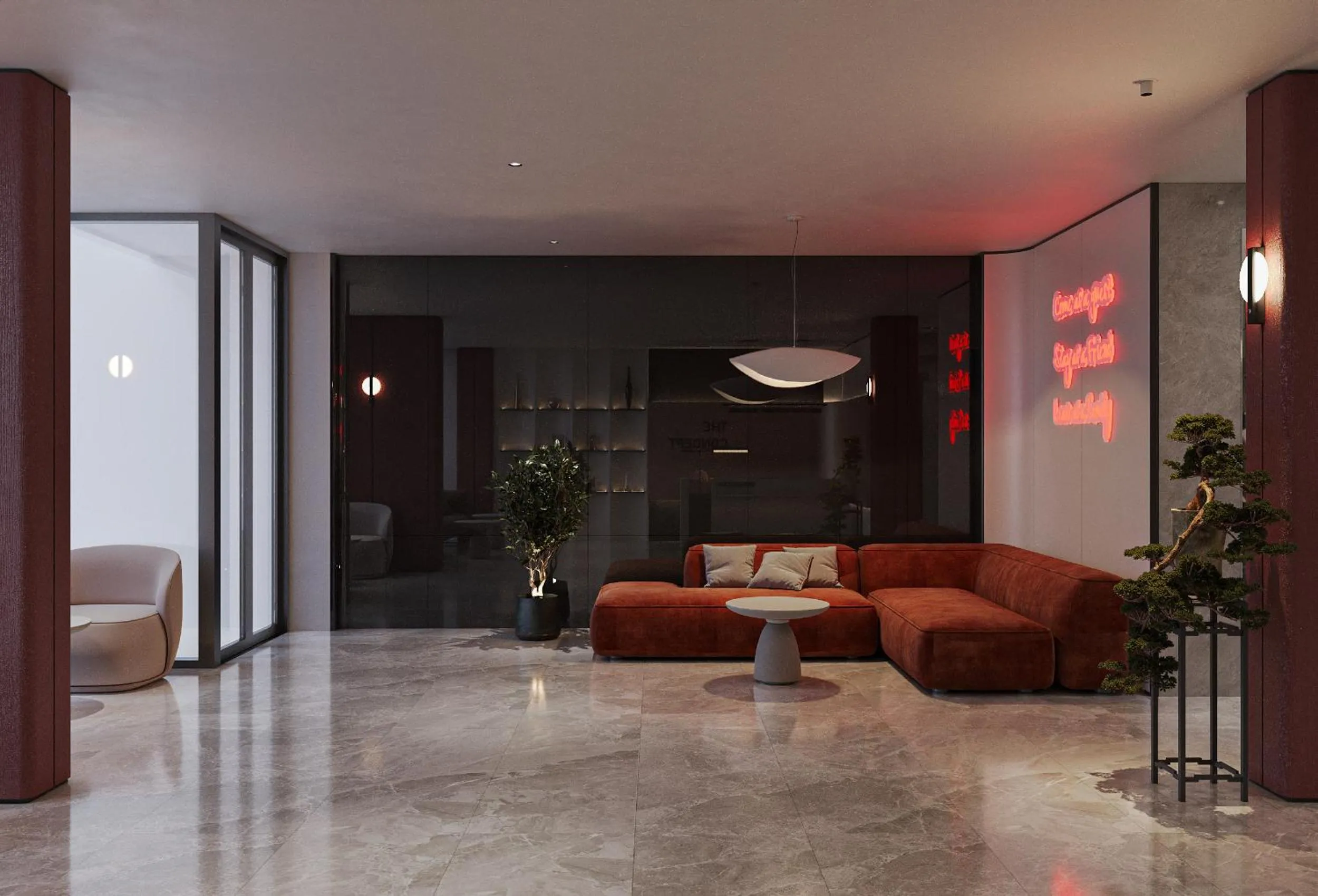 Seating area in The Concept Hotel HCMC- Premium