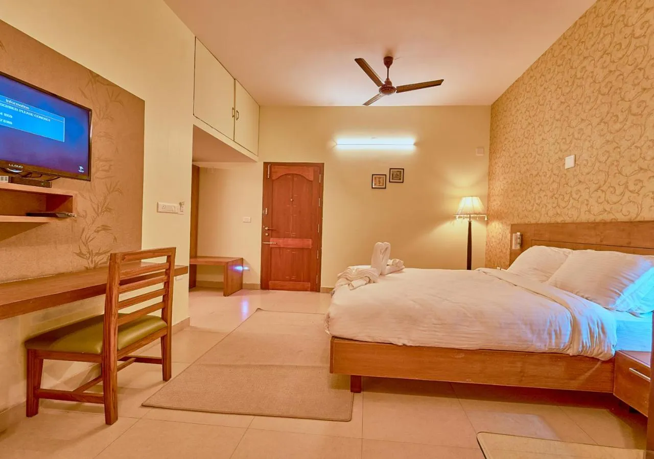 Photo of the whole room, Bed in Ushasree Wayanad Premium Pool Resort by VOYE HOMES