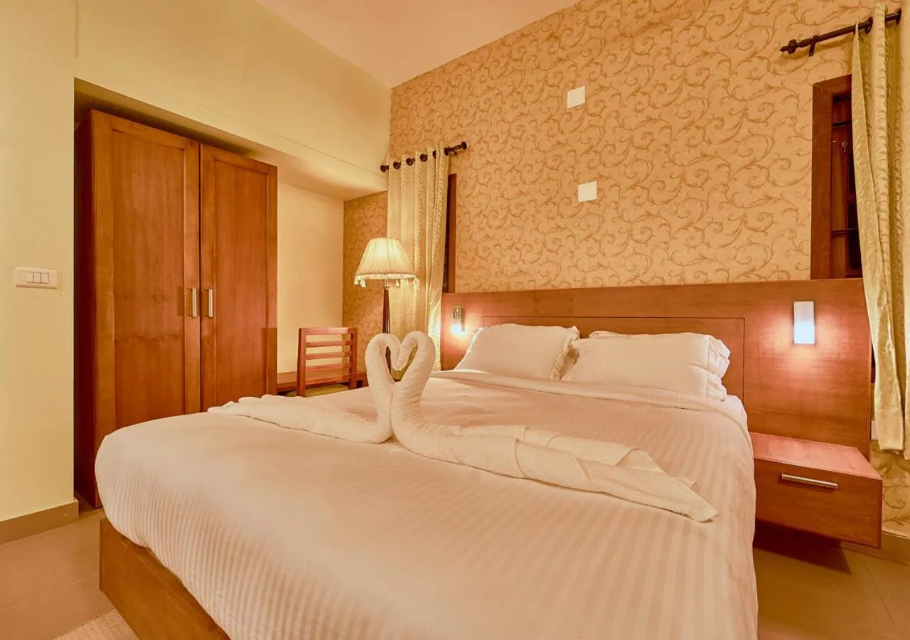 Bedroom, Bed in Ushasree Wayanad Premium Pool Resort by VOYE HOMES