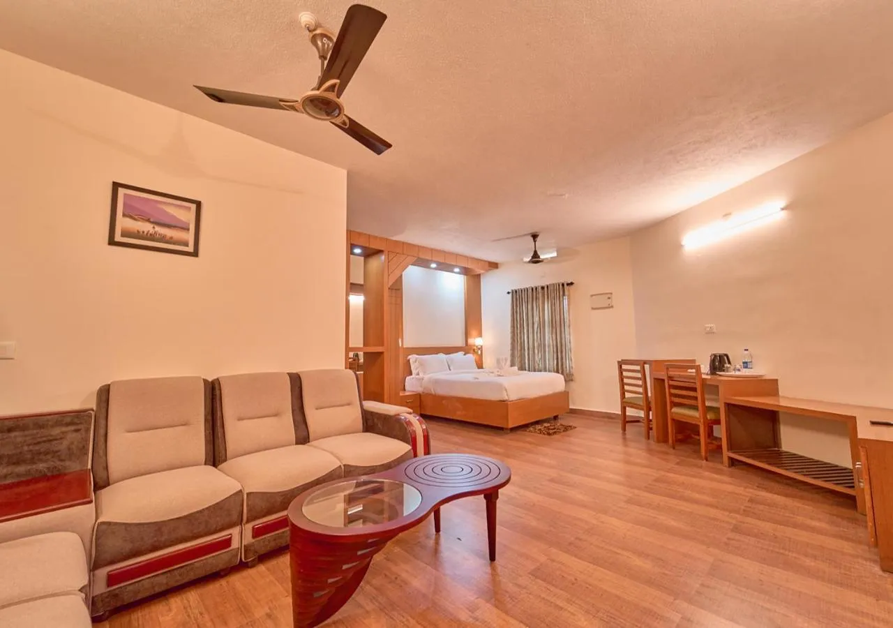 Bed in Ushasree Wayanad Premium Pool Resort by VOYE HOMES