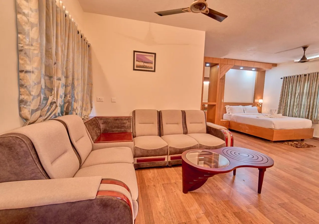 Bed in Ushasree Wayanad Premium Pool Resort by VOYE HOMES