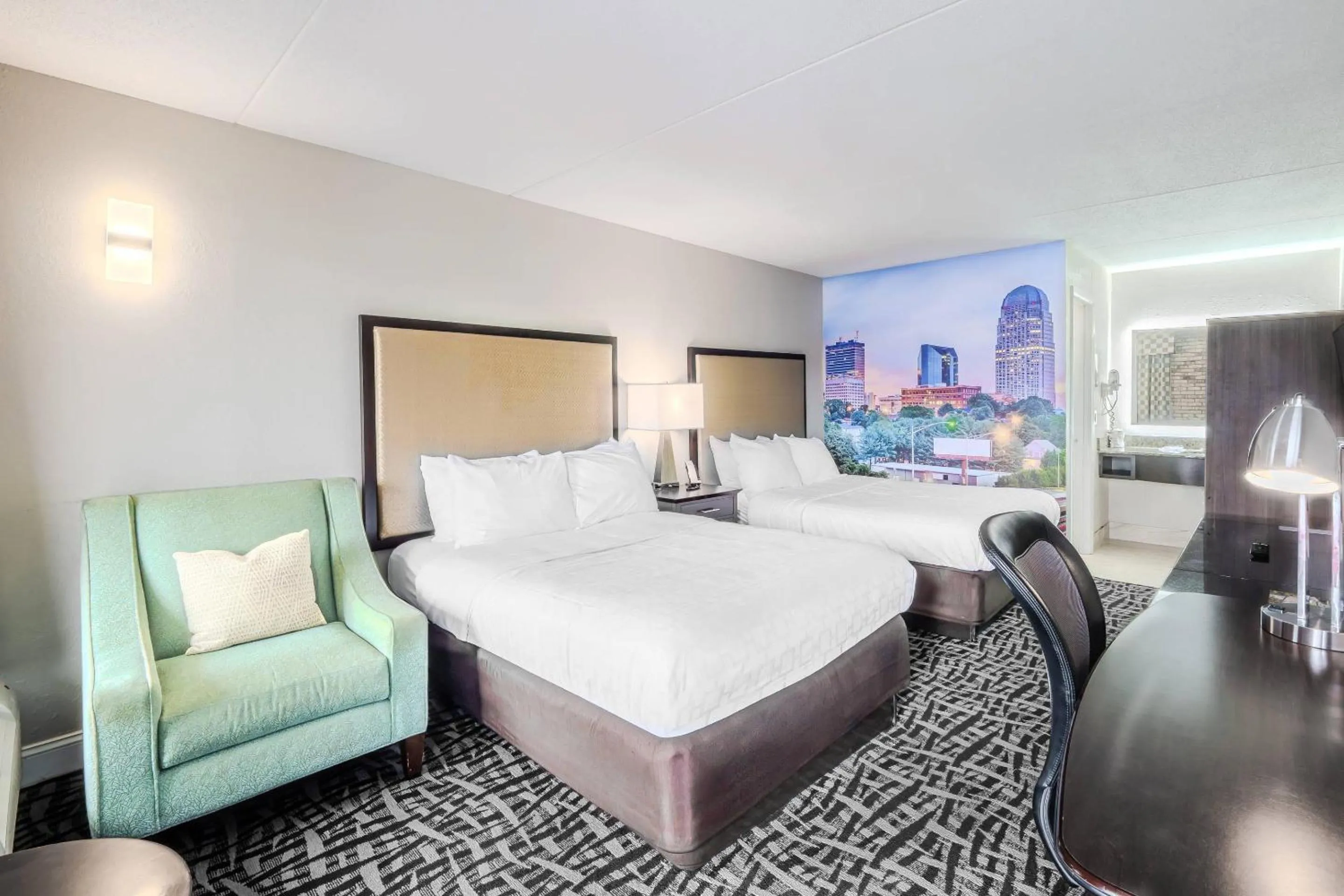 Bedroom, Bed in Clarion Pointe Winston - Salem Downtown