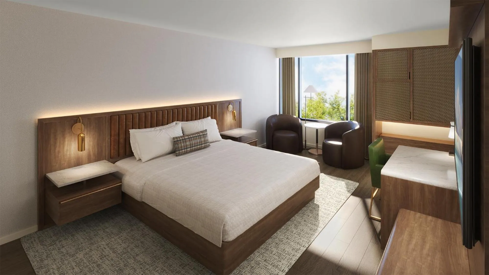 Bed in Lodge Geneva National