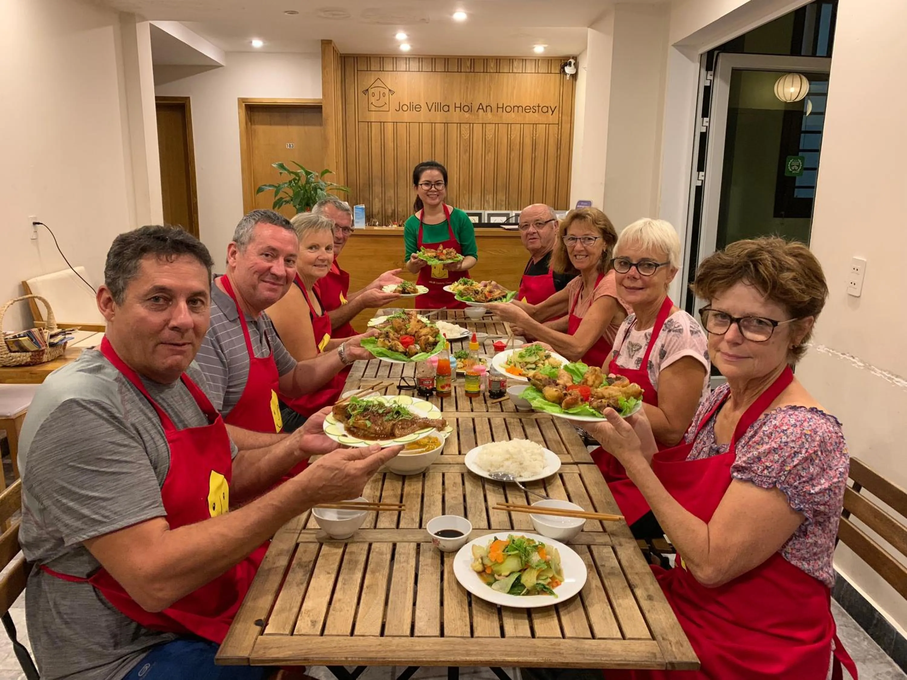 group of guests in Jolie Villa Hoi An