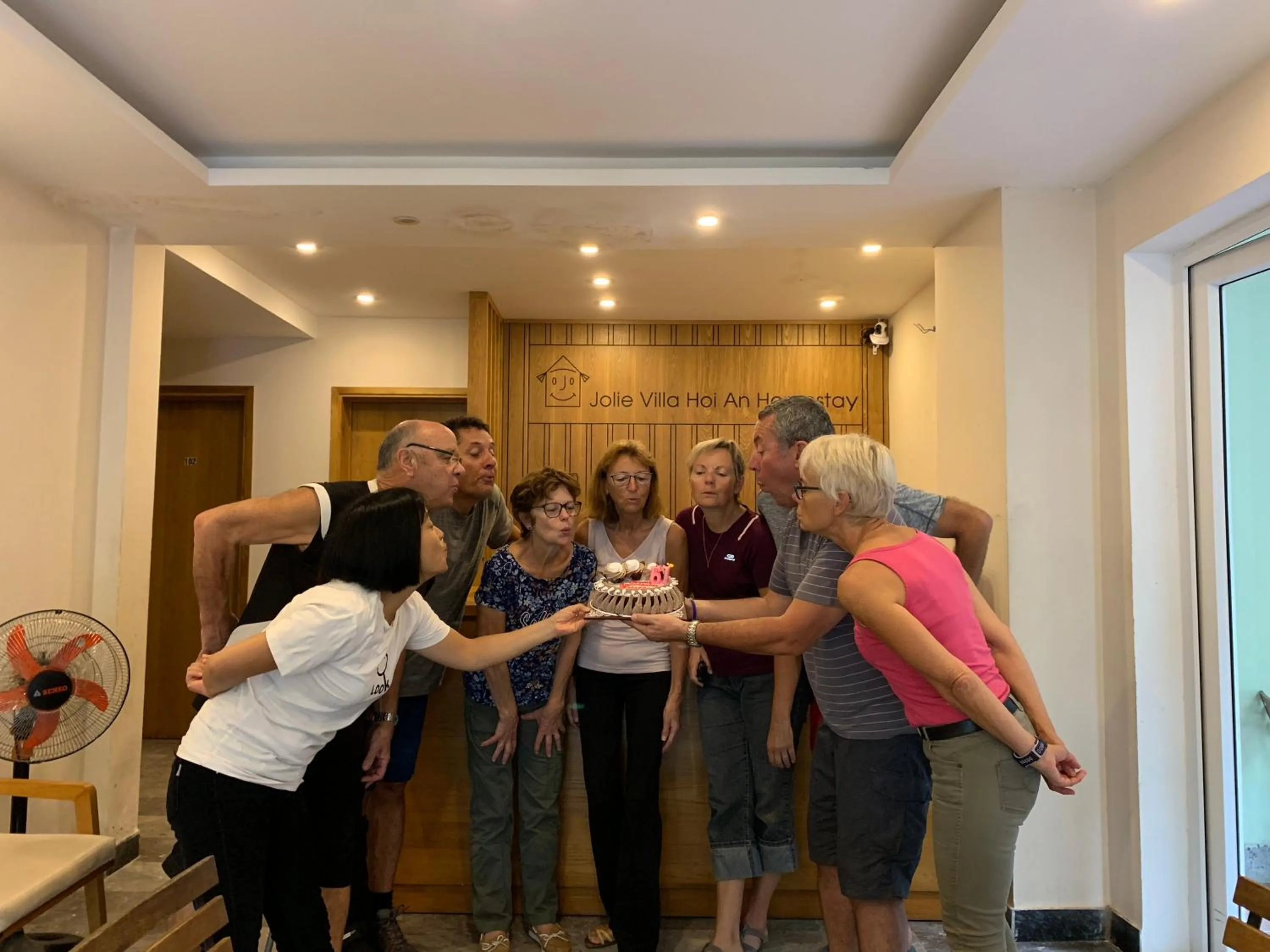 Family in Jolie Villa Hoi An