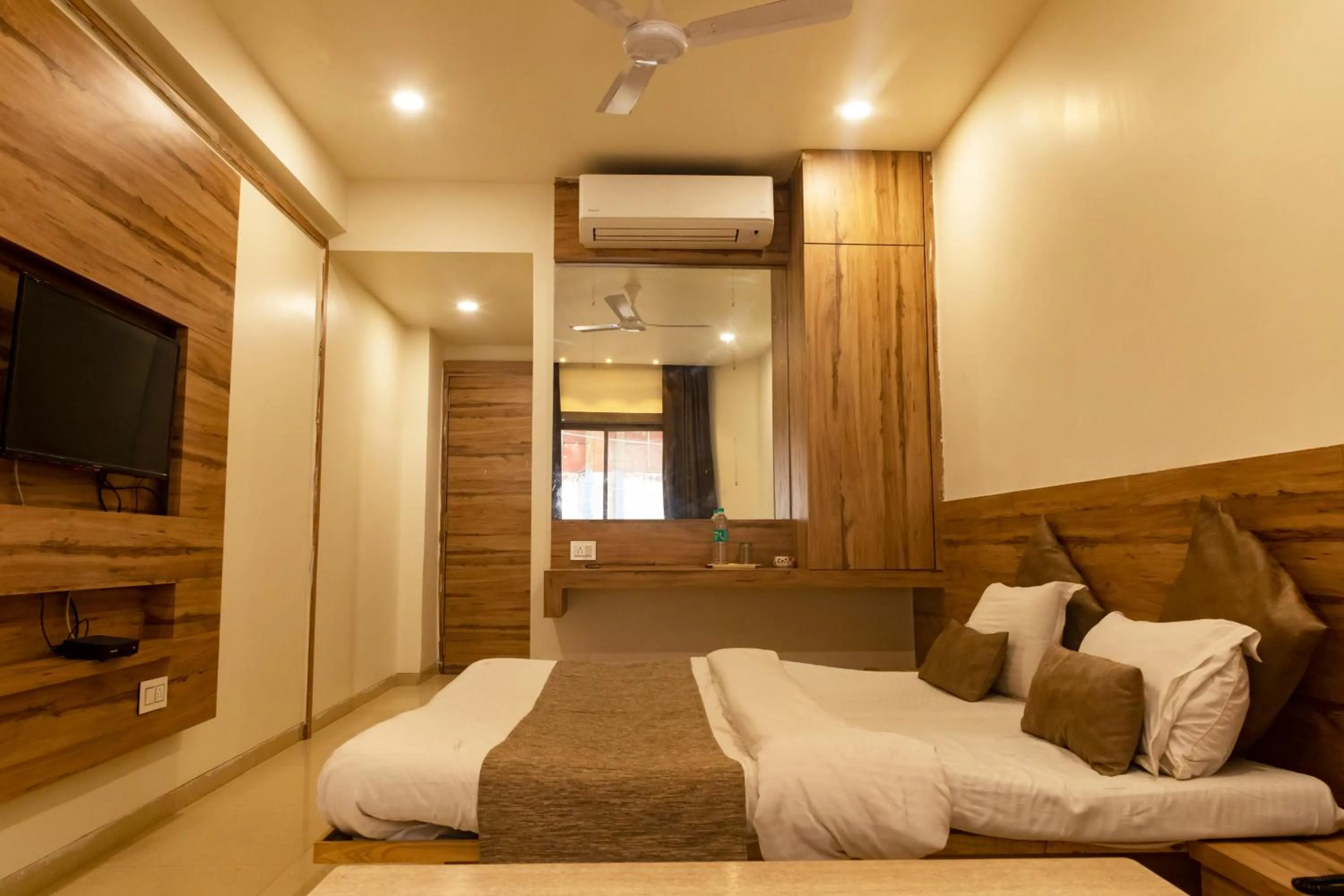 Bed in Adarsh Palace Hotel Near Bhopal Railway Station and Nadra Bus Stand Bhopal