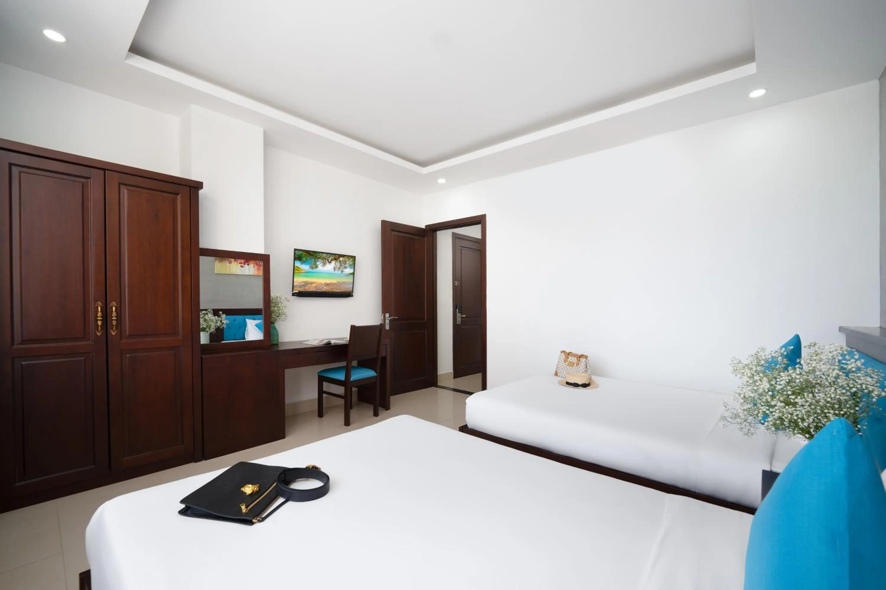 Bed in Platinum Beach Hotel & Apartment