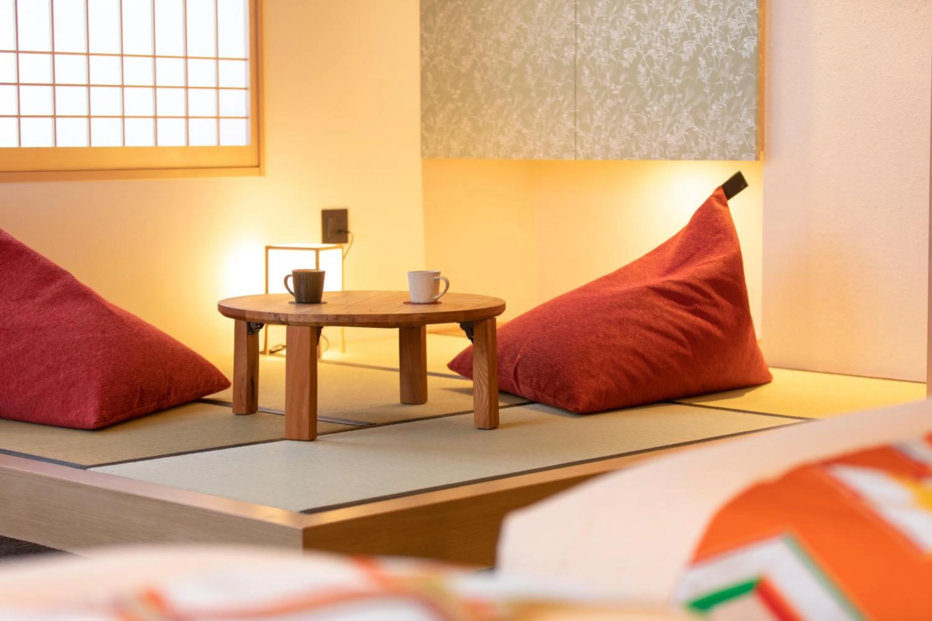 Seating area in Hotel Ethnography Kiyomizu Gojo