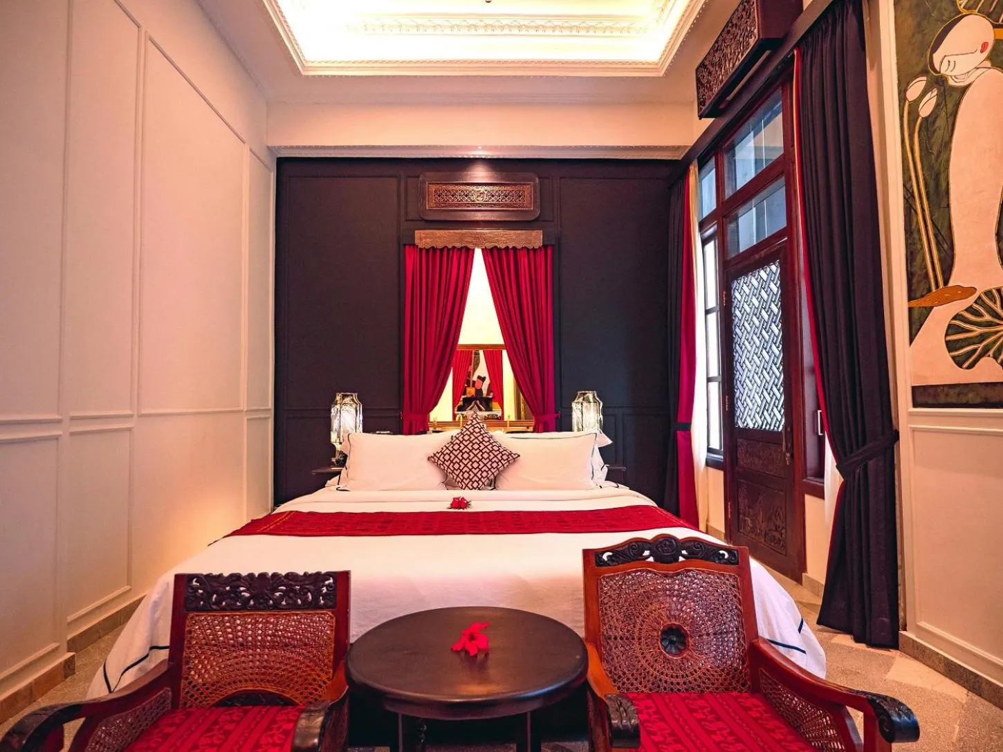 Bedroom, Bed in House of Tugu, Old Town Jakarta