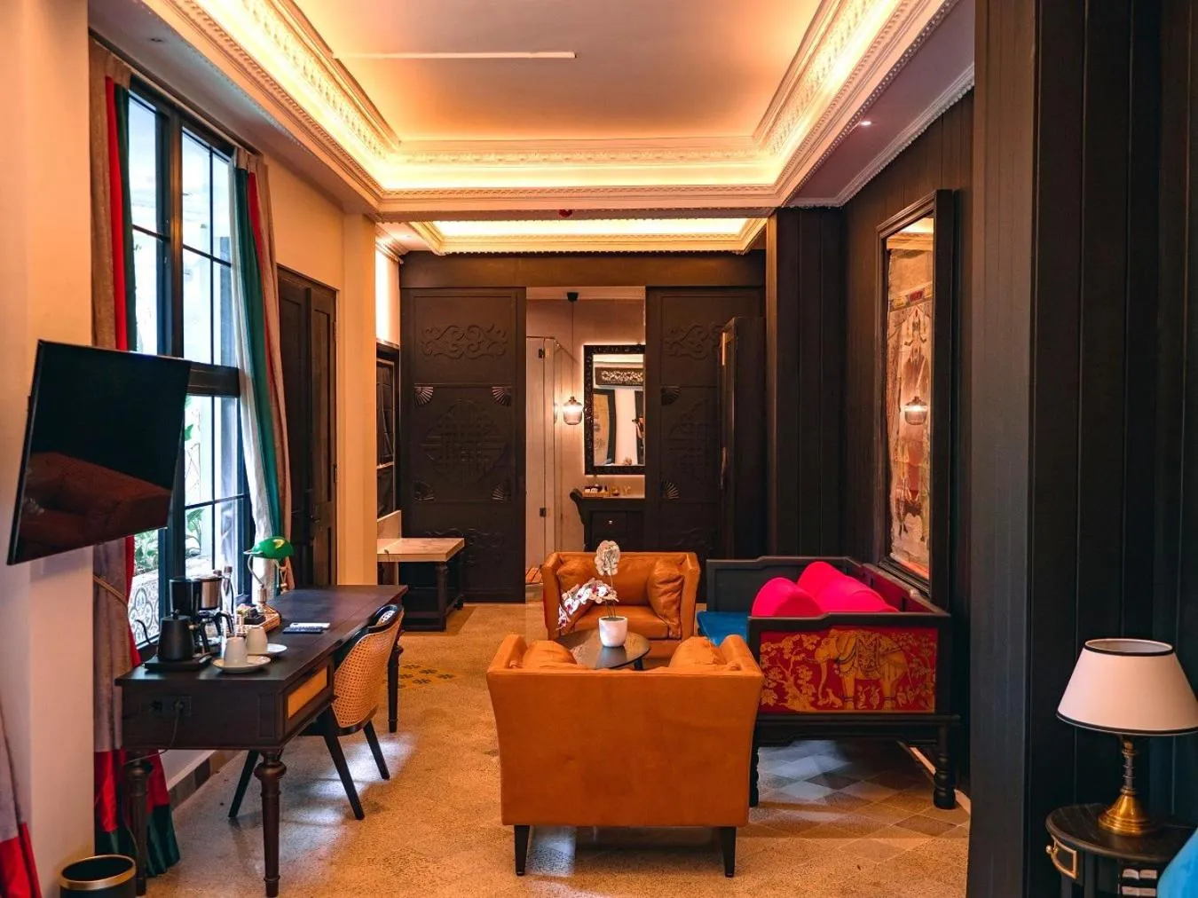 Seating area in House of Tugu, Old Town Jakarta