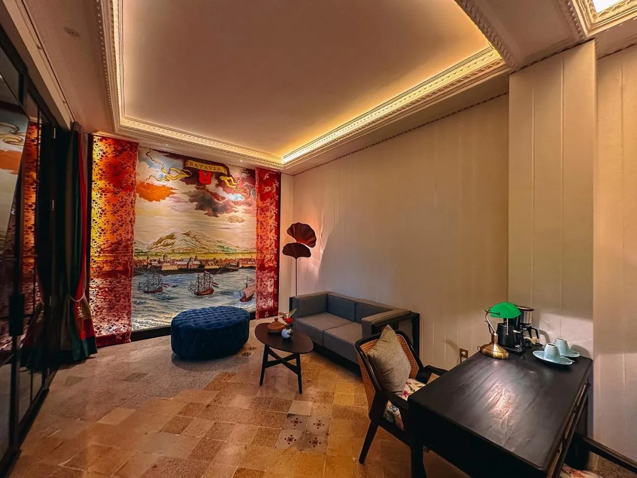 Seating area in House of Tugu, Old Town Jakarta