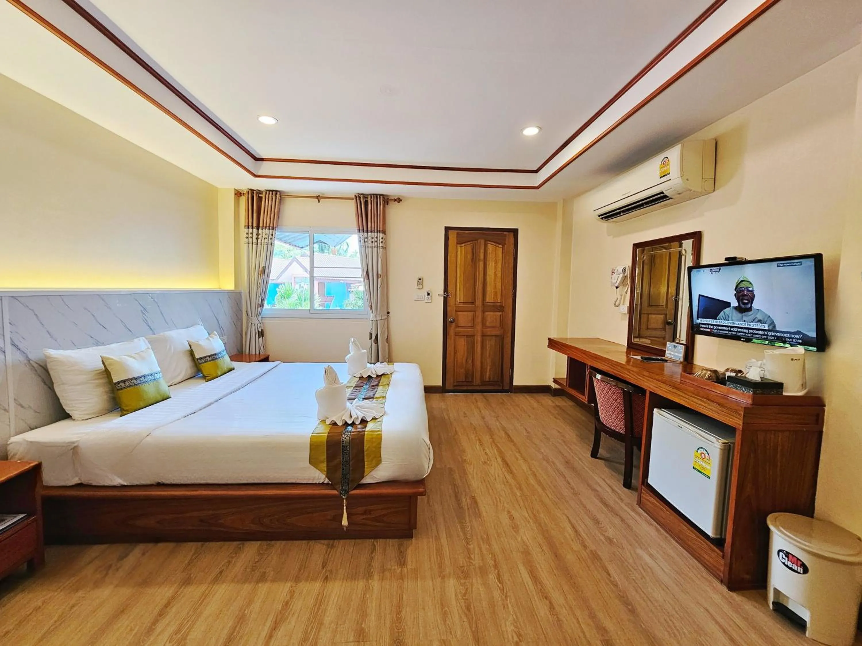 Bed in Phaithong Sotel Resort