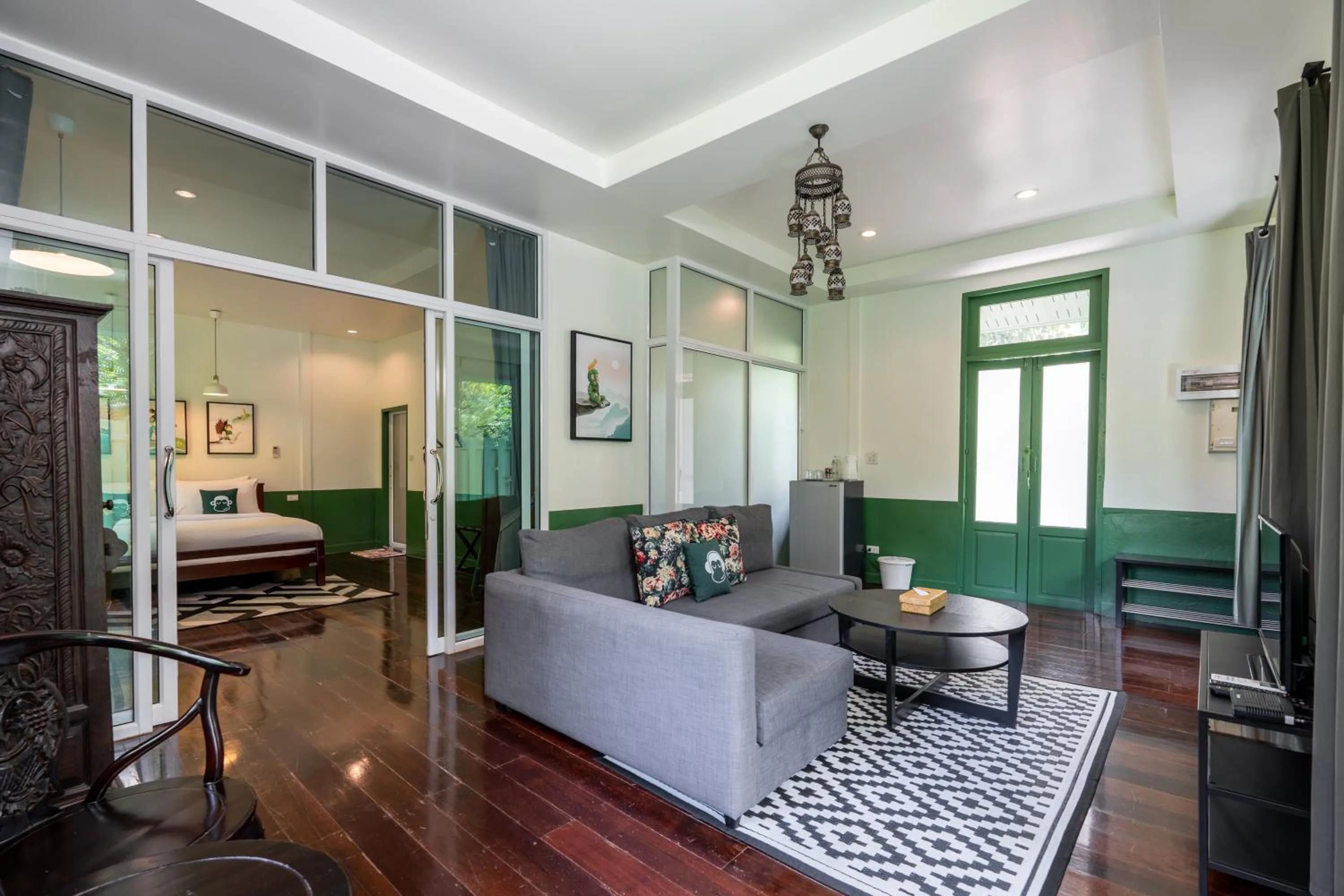 Living room in Blu Monkey Pooltara Krabi Hotel & Villas Pet Friendly