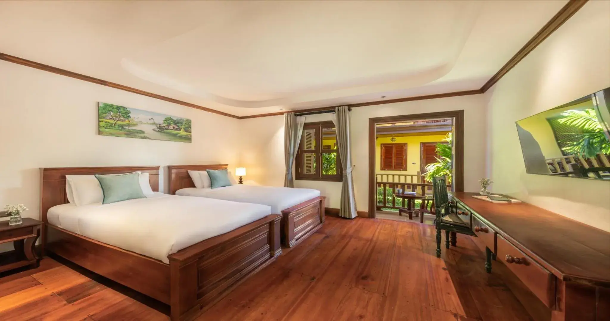 Deluxe Garden View with Bathtub (24 Hours Use of Room) in U Luang Prabang Deluxe Garden View with Bathtub (24 Hours Use of Room) in U Luang Prabang