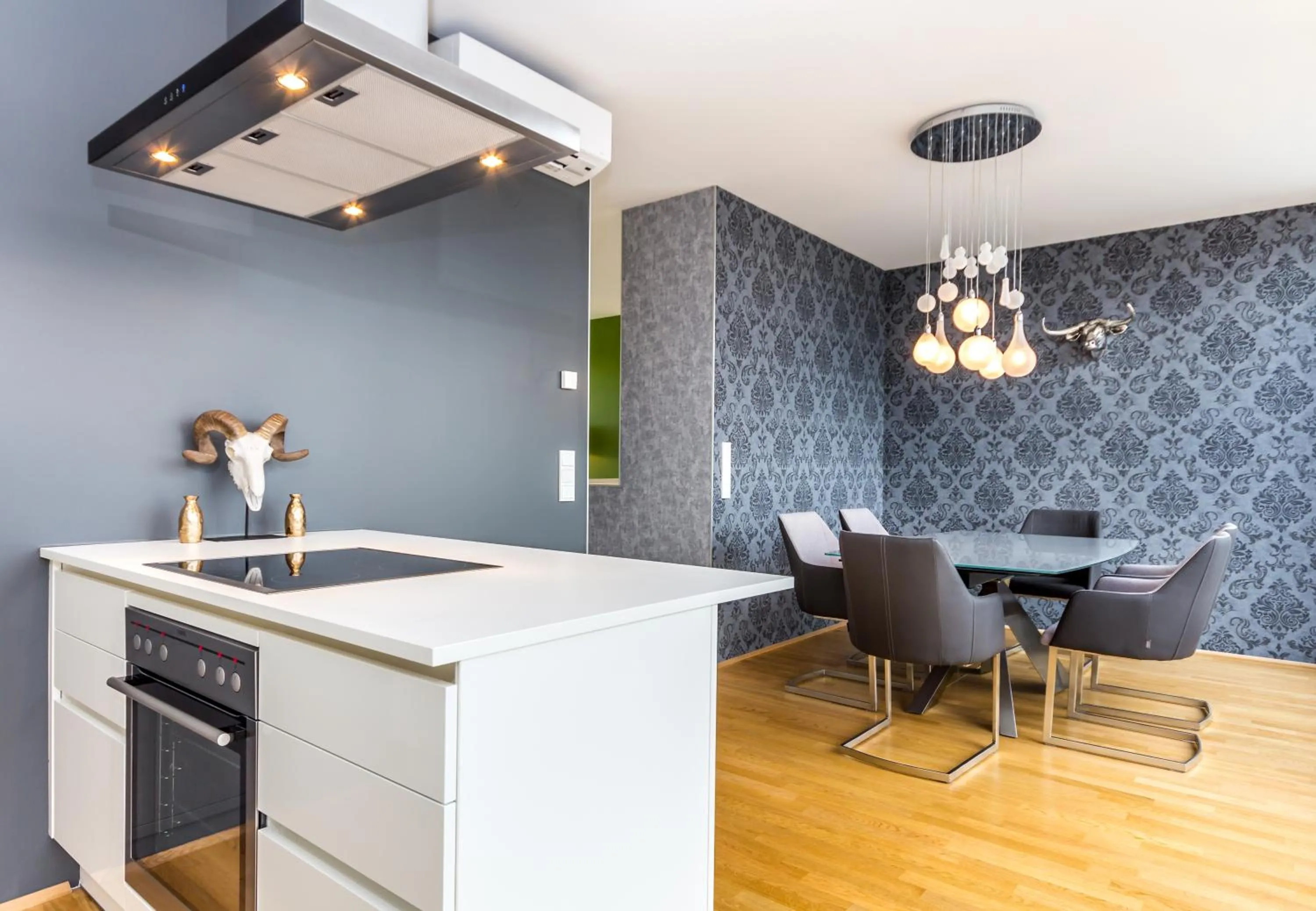 Kitchen or kitchenette in Abieshomes Serviced Apartments - Votivpark