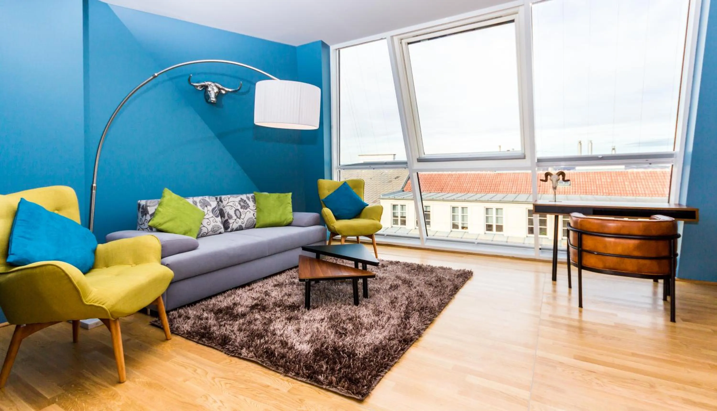 Living room in Abieshomes Serviced Apartments - Votivpark