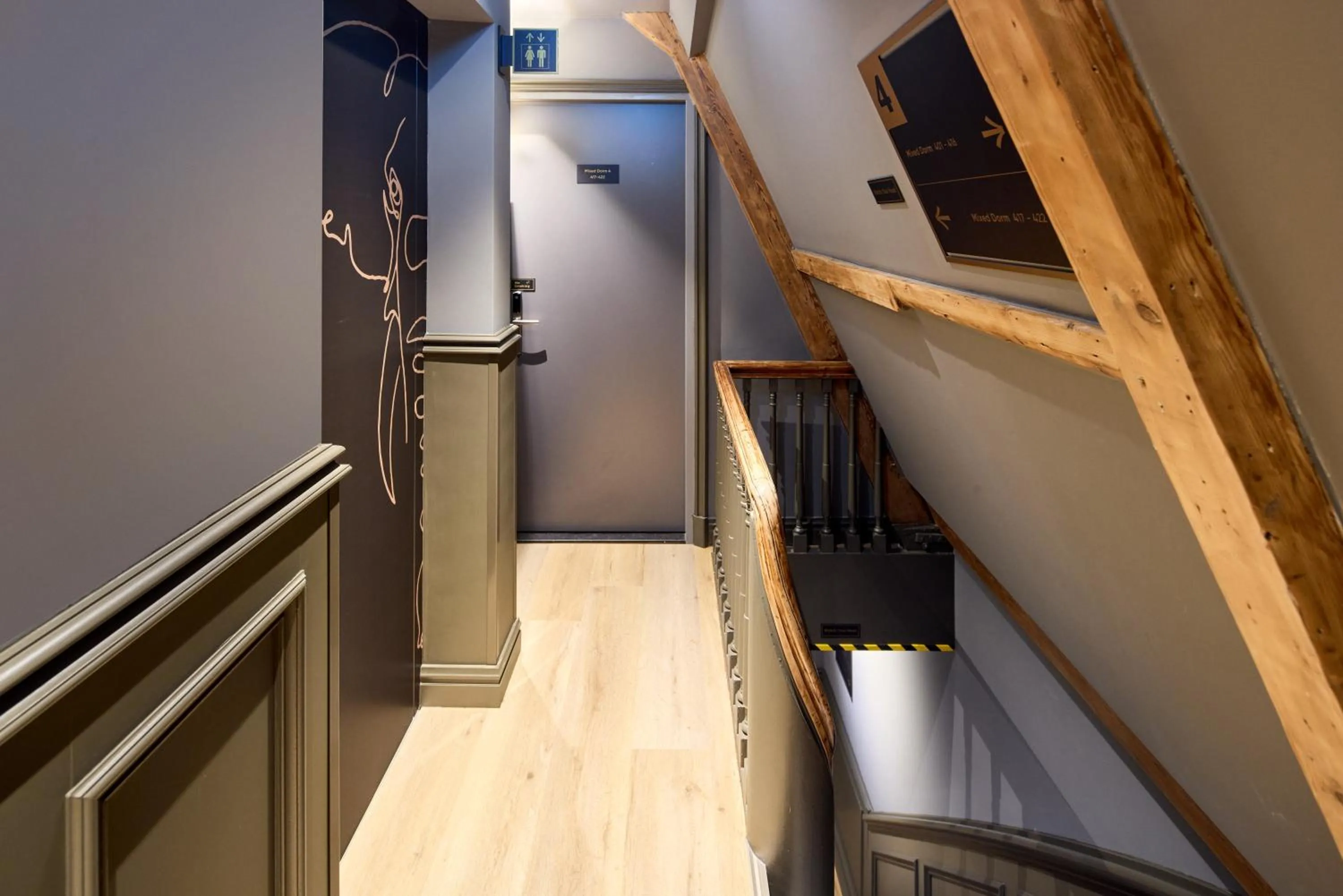 elevator in The Elephant Hostel