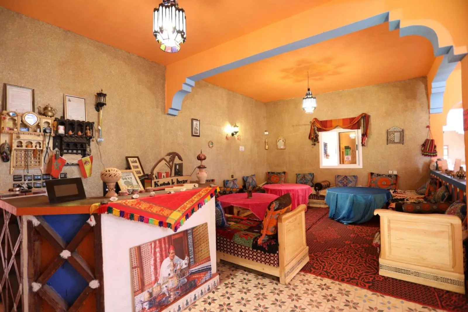 Living room in Kasbah Du Berger & Piscine