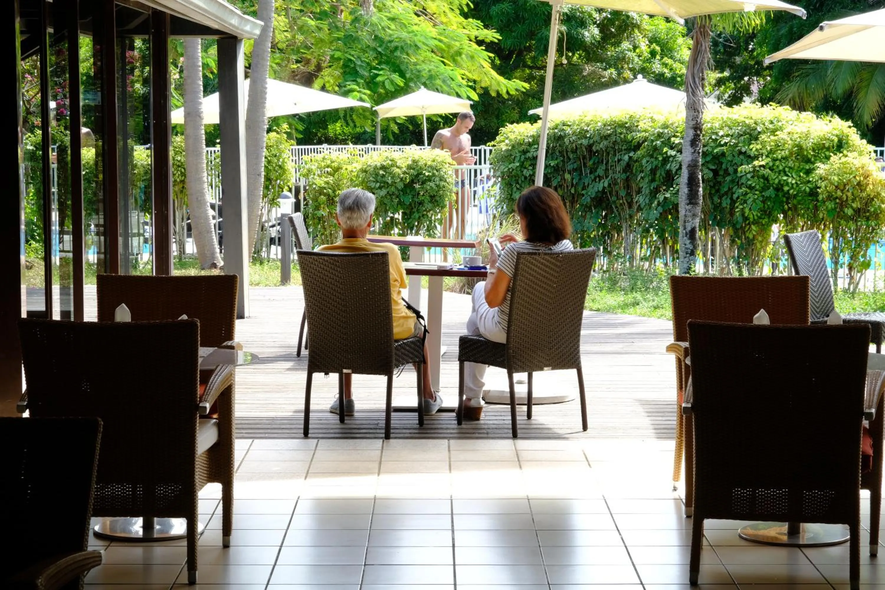 Patio in Grand Hotel Montabo