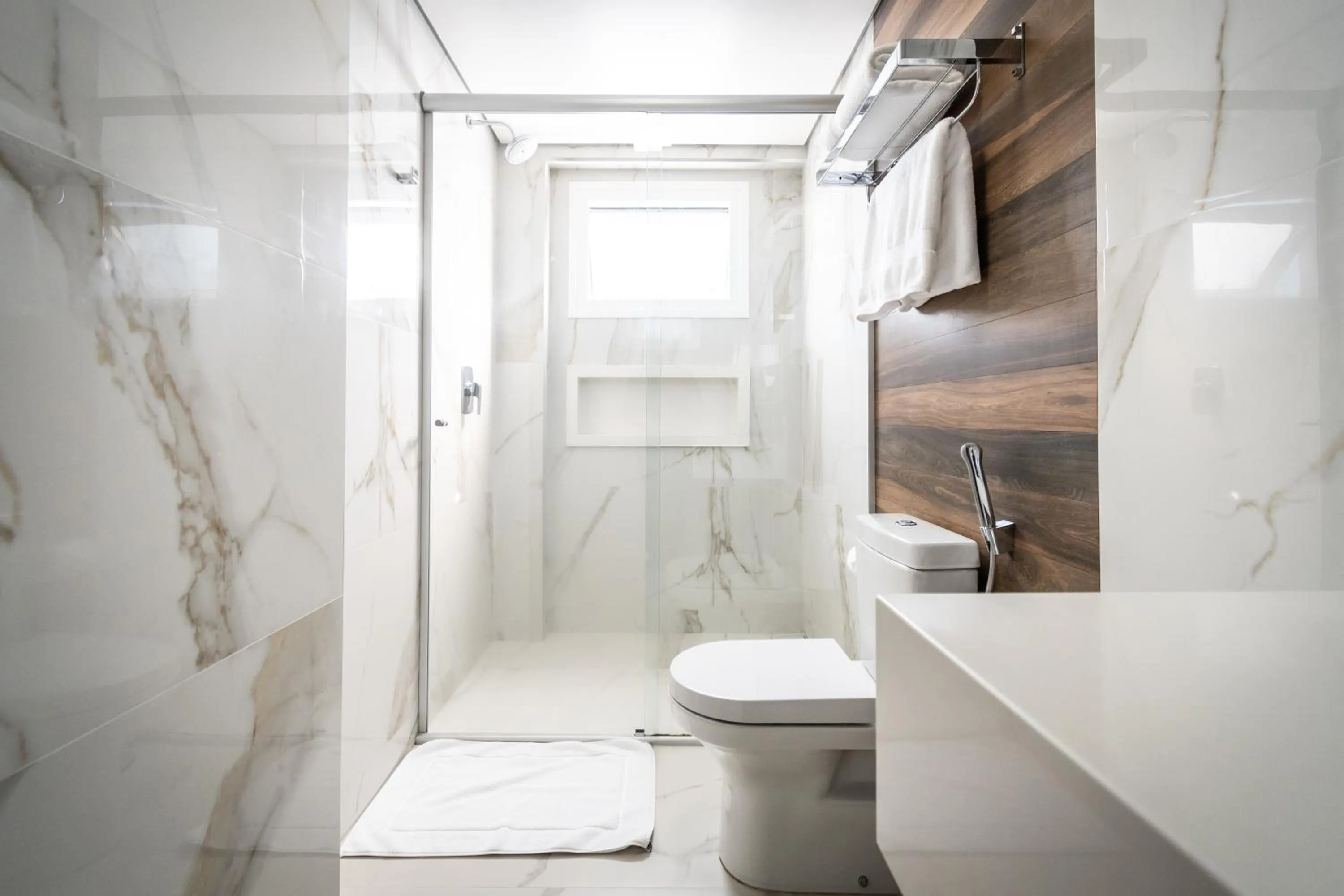 Shower in Hotel Kindermann