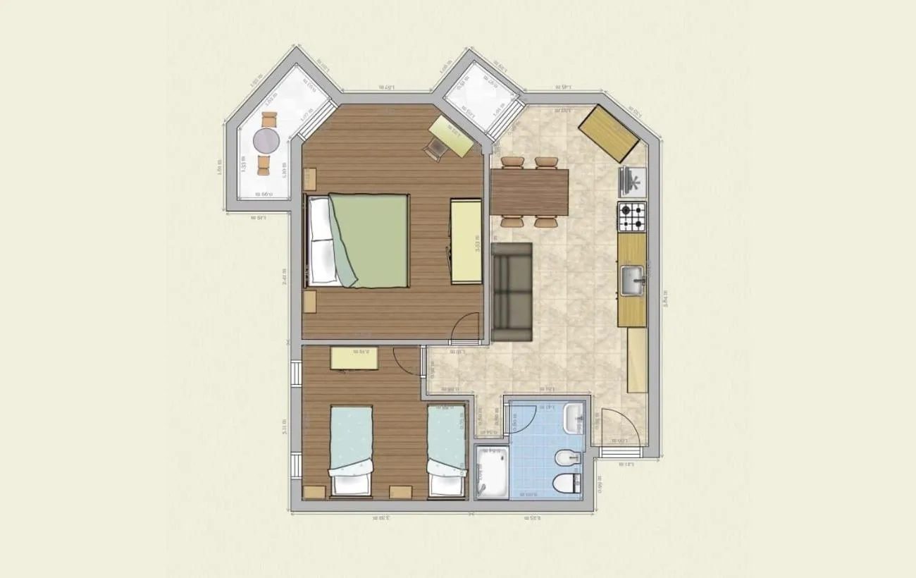 Floor plan in SoleMare Hotel e Residence