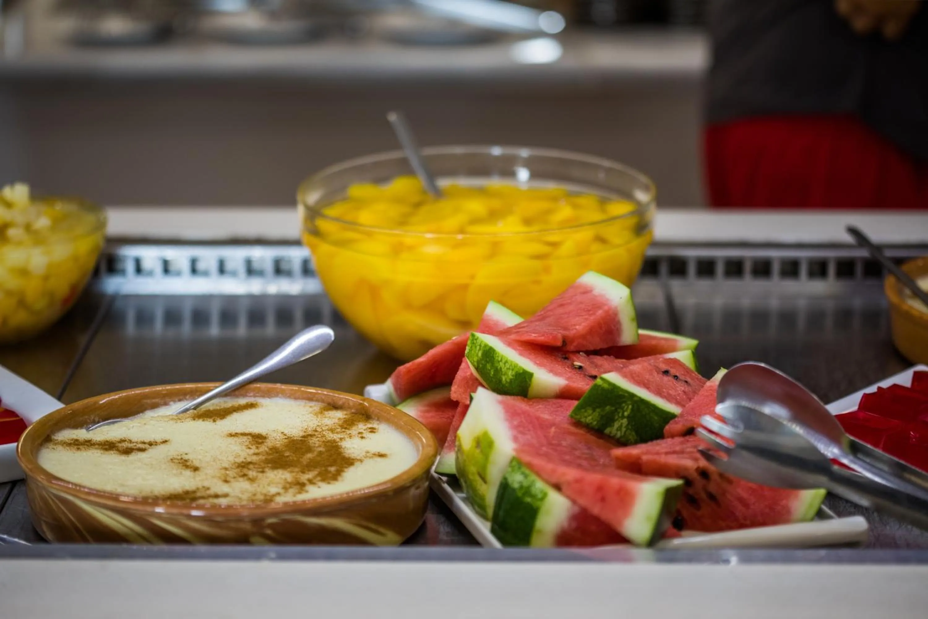 Buffet breakfast in Silver Bay Hotel Kontokali Corfu