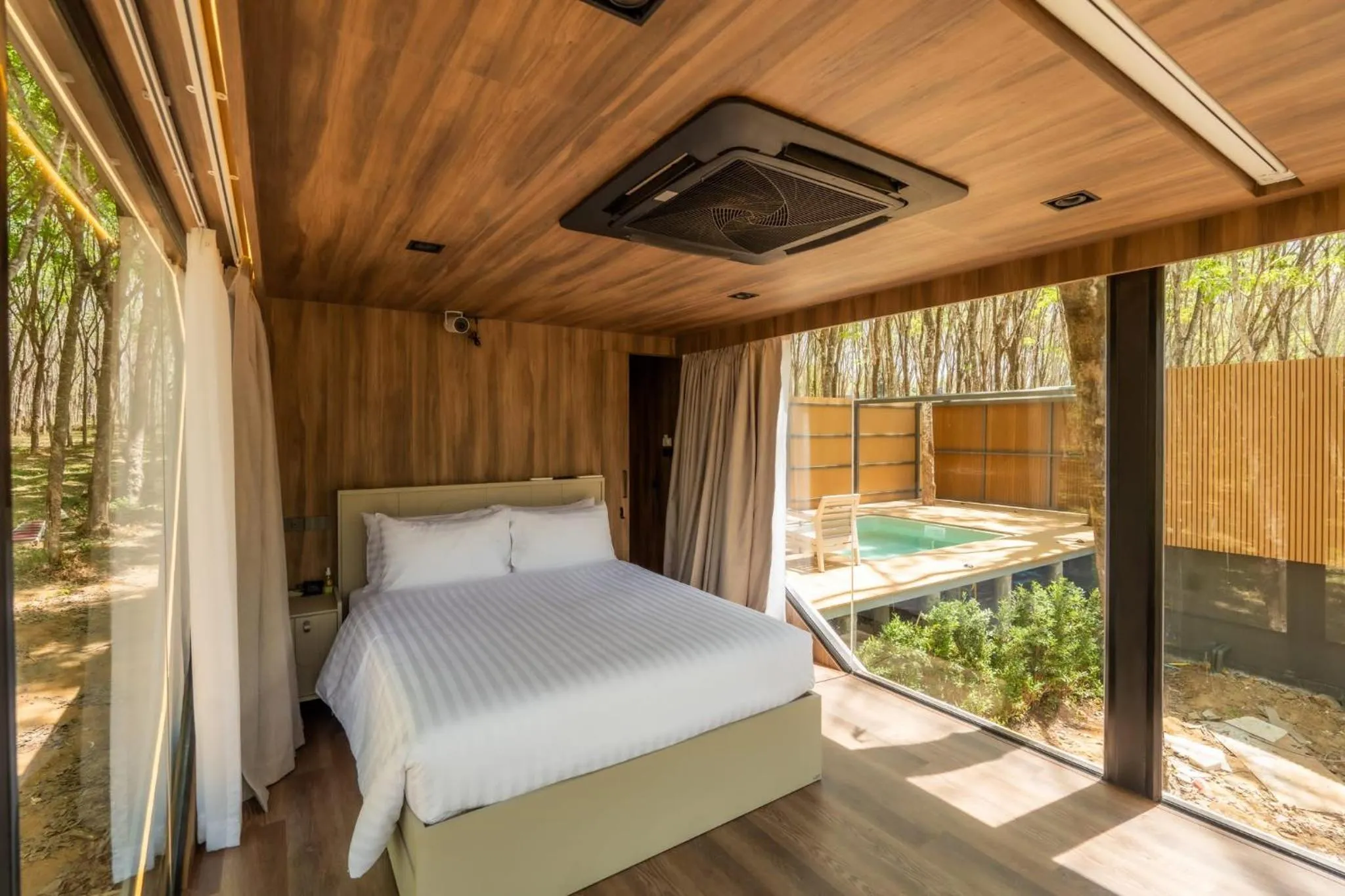 Bed in Timber Society Boutique Hideaway
