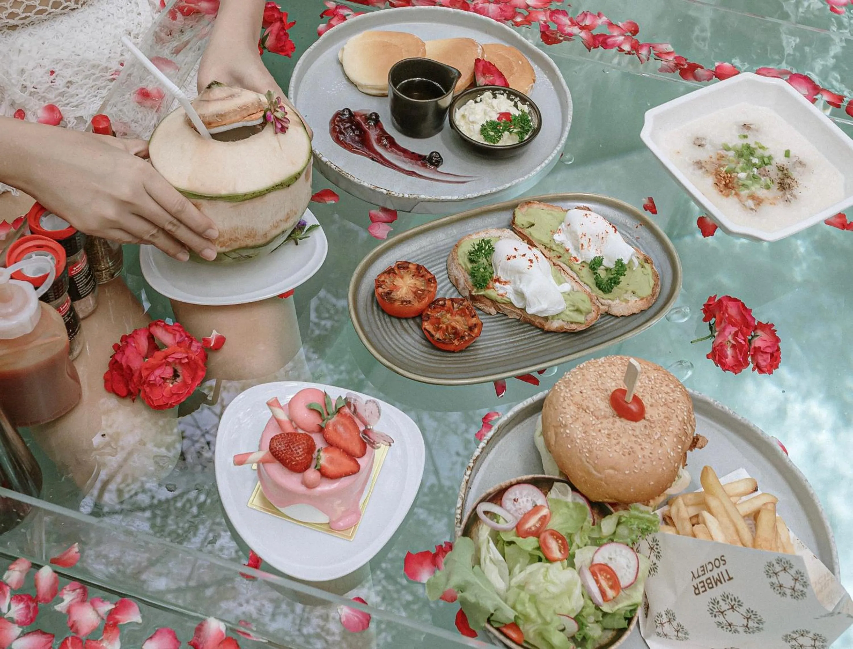 Breakfast in Timber Society Boutique Hideaway