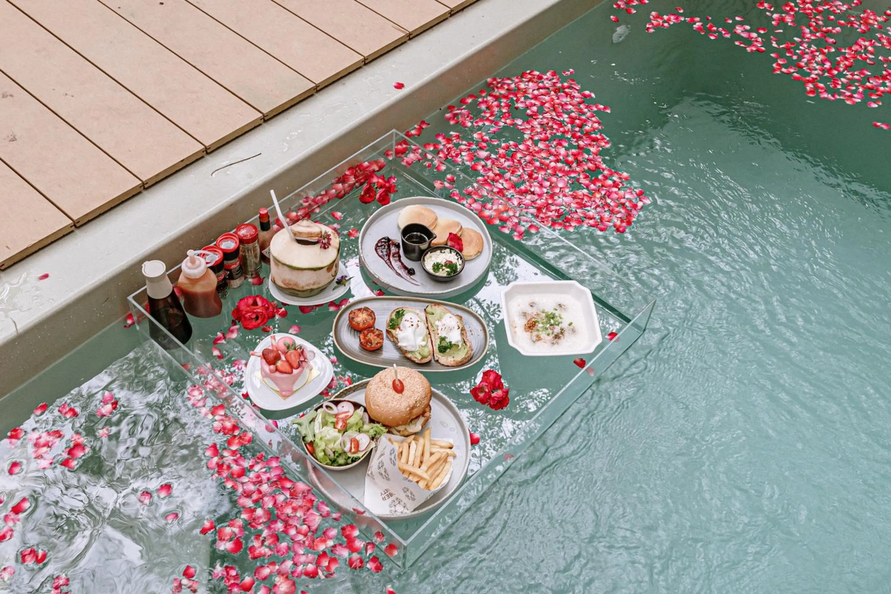 Pool view in Timber Society Boutique Hideaway